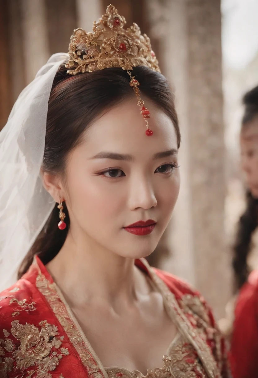 tmasterpiece，best qualtiy，Wedding scene of ancient Chinese princesses，Ask for gorgeous clothes，Grand scene