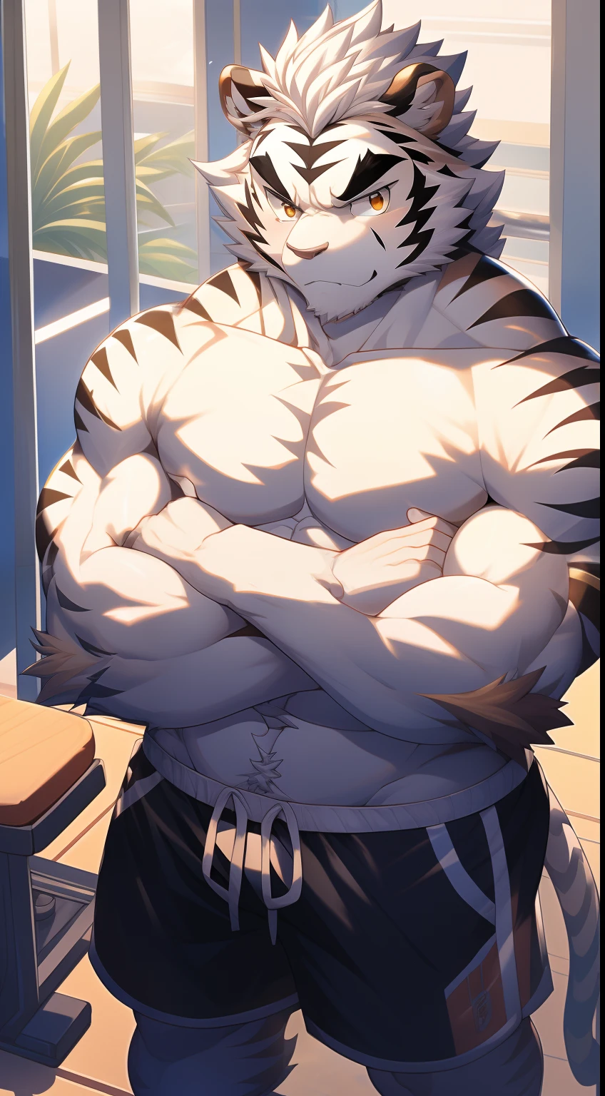 (masterpiece),lab,Topless,Eye,Smile,hairy,8k,wallpaper,Detailed background,Very detailed body,Eye details,Paw pad details,Lifelike,seaside,Full body shot,Dynamic Angle