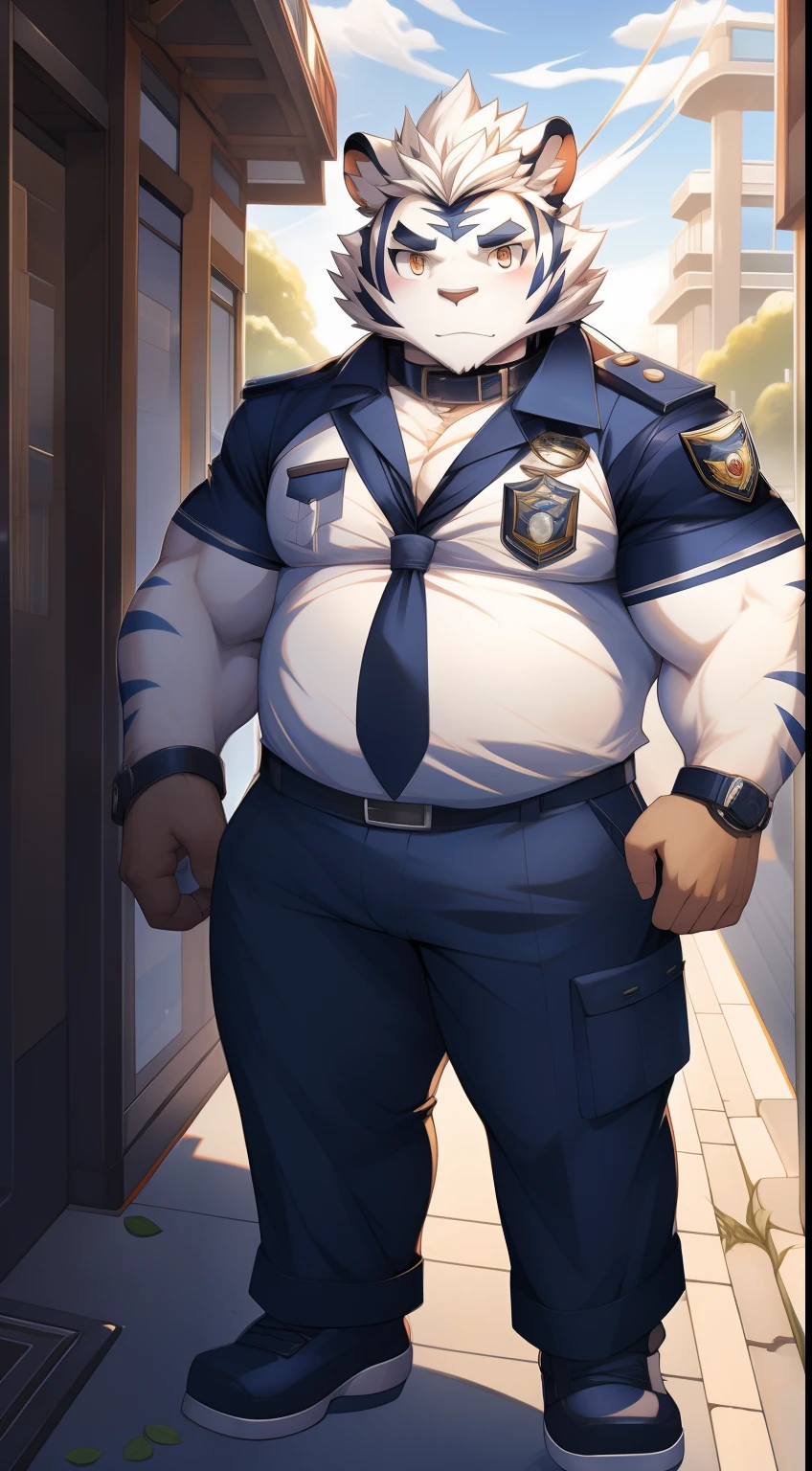 Old police officer daddy, grey hair, male, fat, chubby, clean cut , wearing dirty socks, only wearing socks, leaking cum, cum everywhere, smelly socks, sweaty, stench coming from socks, sitting on couch, white socks, feet propped up on table, stinky socks, grey pubes
