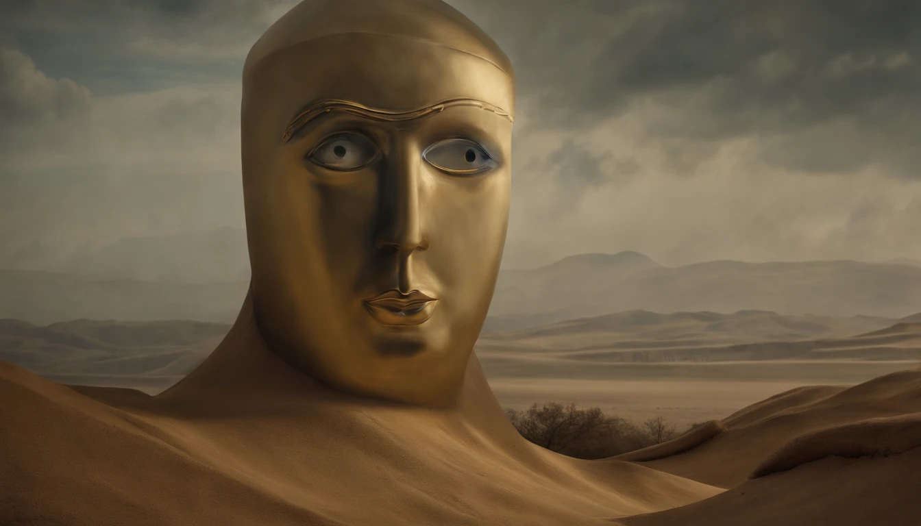 sculpture relief, Man searching for the light of truth shining above, surrealist painting, painted in the style of DALI