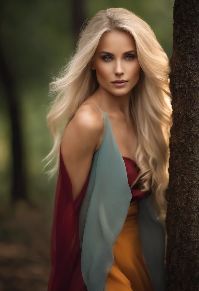 une blonde au long cheveux
