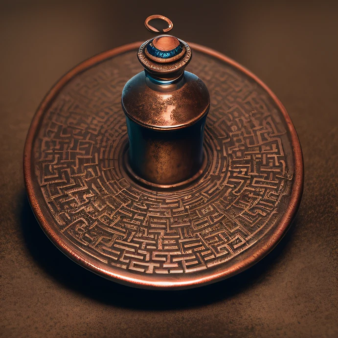 Tang dynasty hammer pattern bronze,Ancient Chinese artifacts,The bottle is placed on the stone,Total height 28 cm,There is a lid on it,Hinged threads,The buckle is tight。The shape of this copper clean bottle,It is similar to the copper cleansing bottle unearthed at the shrine's monk Tataki。,It can be concluded that it is a relic of the Tang Dynasty,All-over pattern,Speechless
