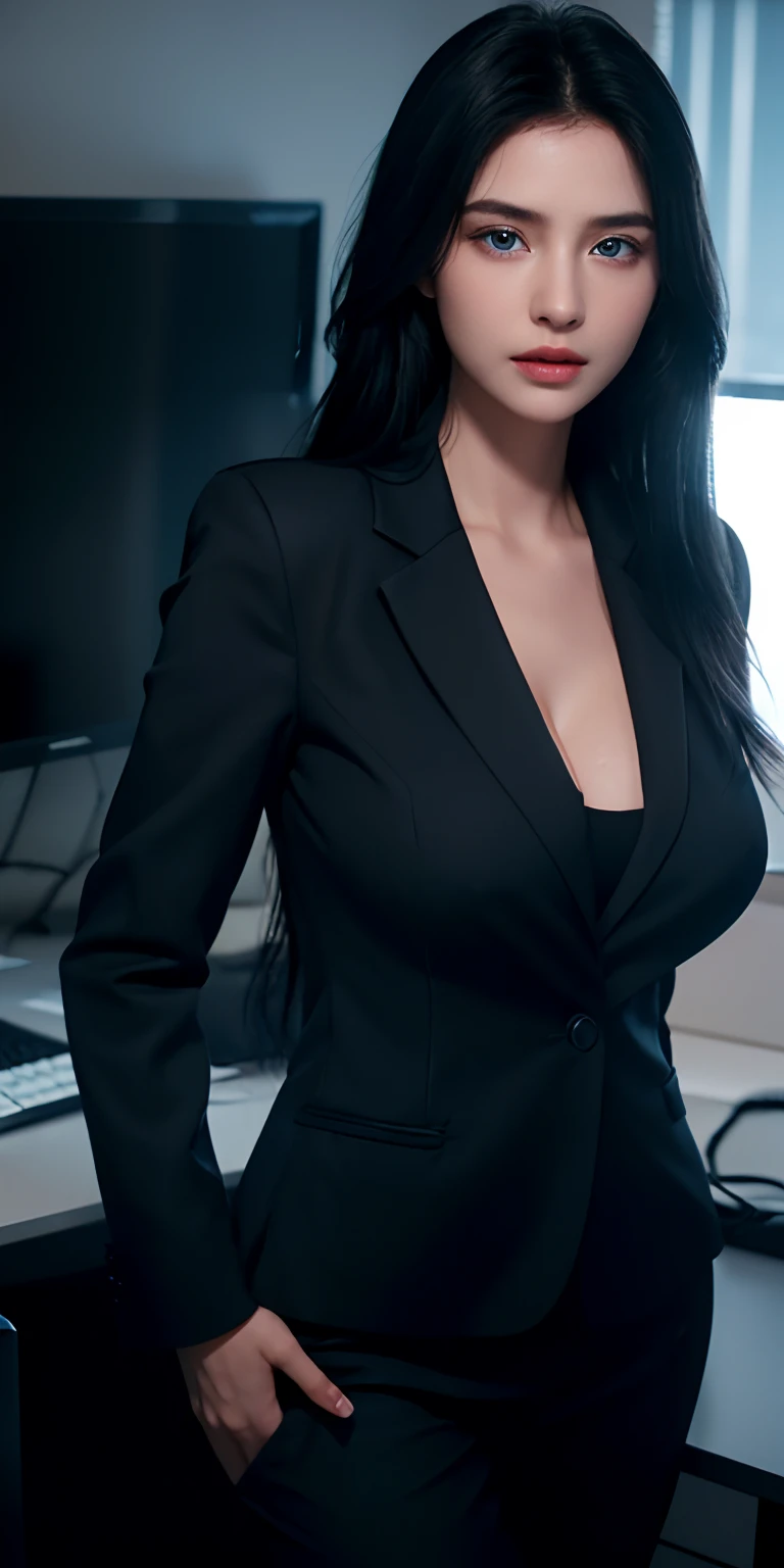 ((photorealistic:1.2), (masterpiece:1.33), best quality, ( lower body photo:1), professional shot), (Lindsey Pelas) , (realistic facial details),((hyper breasts:0.07)),((hotel receptionist business suit)), tall giantess looking down, ((tall)) strutting female amazon, tall, ((shy and obedient depressed gaze:1.2)),(wry smile), low camera angle, (brown and black coloured hair), neck collar  ,(muscular calves:1.2, big thighs), stiletto's, , <lora:FilmVelvia2:0.45>,  <lyco:jkMicroSkirtV01:0.5> ,<lora:hyperbreasts_v6:0.06>, <lora:downblouse-v1:0.08> <lora:long_hime_cut_hairstyle:0.6> ,(<lyco:hamichichiB:2.35>)  <lyco:Engorged Veiny Breasts:0.65>, vivid blacks, <lora:boltedontitsV3:0.1>