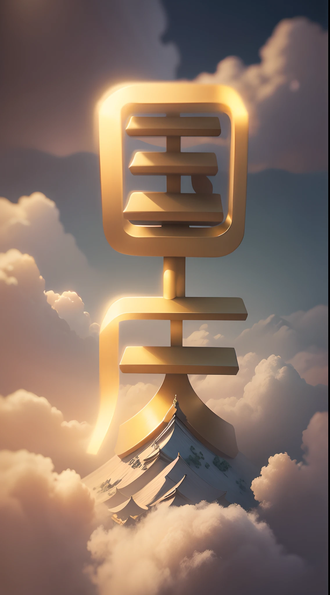 Jade,Gilded mountains,(Paper carving:1.5),Tilt-Shift,(Cloud fog:1.3),viewed from bird's-eye,Soft lighting,Oriental elements,Dreamy,white colors,golden colored,Traditional Chinese color scheme,reasonable design,Clear lines,High sharpness,Best quality,Very detailed,Masterpiece,offcial art,movie light effect,4K