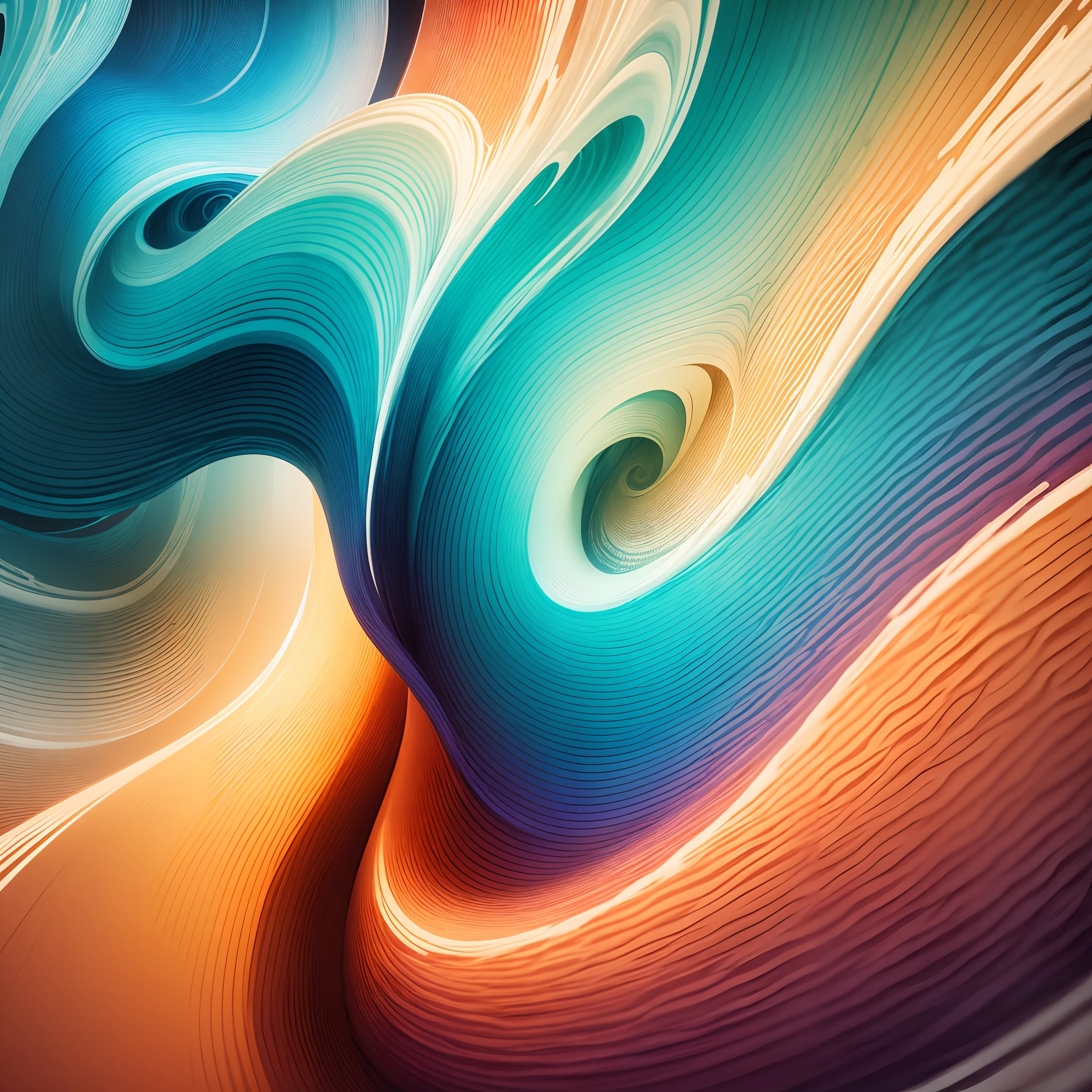 Create a colored waves background