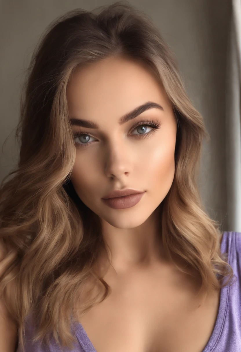 woman with matching tank top and panties, fille sexy aux yeux marrons, Portrait Sophie Mudd, Portrait de Corinna Kopf, cheveux blonds et grands yeux, selfie of a young woman, Les yeux dans la chambre, Violet Myers, ohne Maquillage, maquillage naturel, Look directly into the camera, Visage avec Artgram, dezentes Maquillage, Superbe photo du corps entier, dans la chambre, Fission
