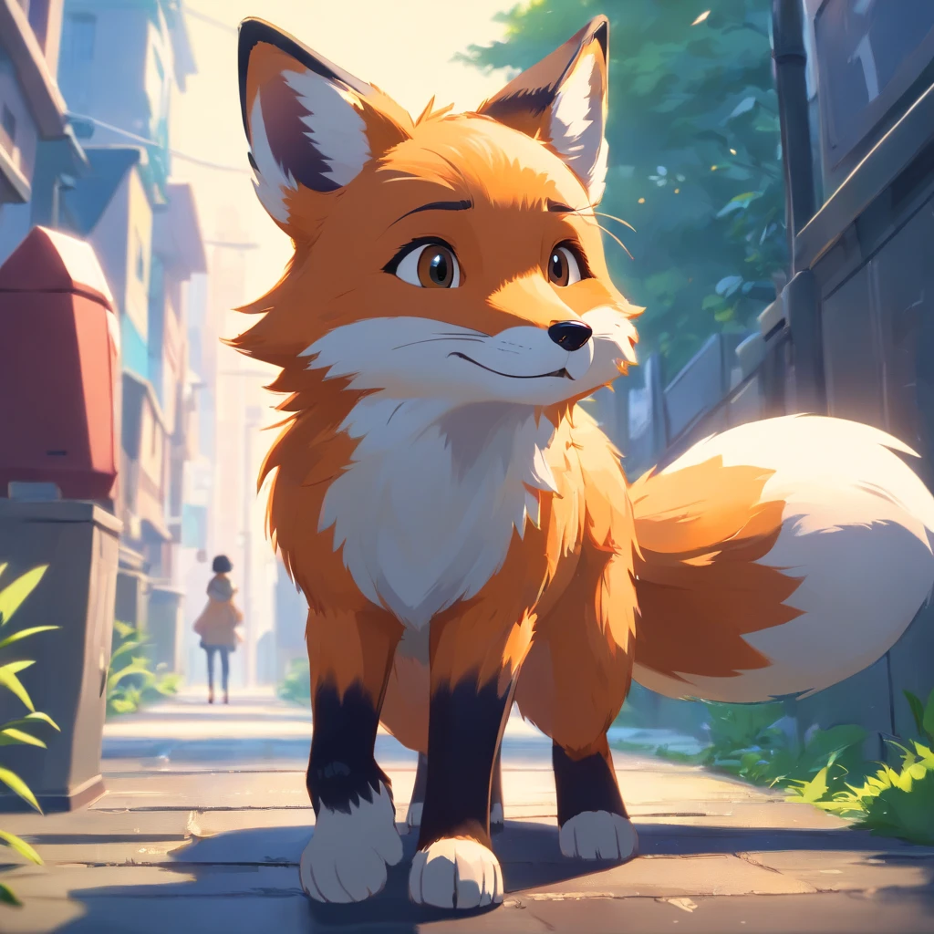 Detailed background, Furry female, (Fox), anthro, Blush, (Solo), Rear view, (small , Petite, Slim, Girl1.3), clawed paws, standing, Kneeling, Feminine, largeeyes, visible to the feet, Side view, (Symmetrical), Detailed fur, Masterpiece, Best quality, Photorealistic, Hyperrealistic, ultradetailed, Detailed background,Photo background,deck chair