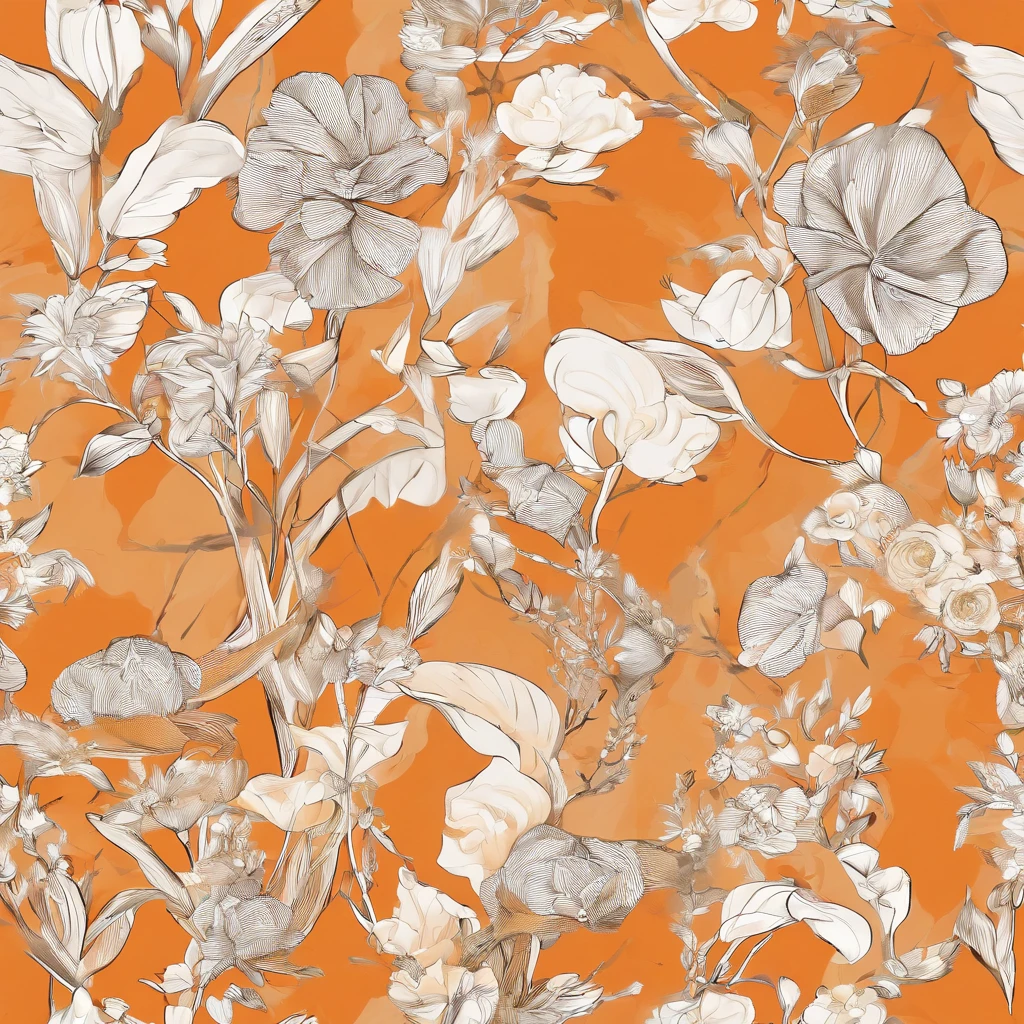 simple, masterpiece, painting, artwork, japandi, orange color, 4k, minimalisme