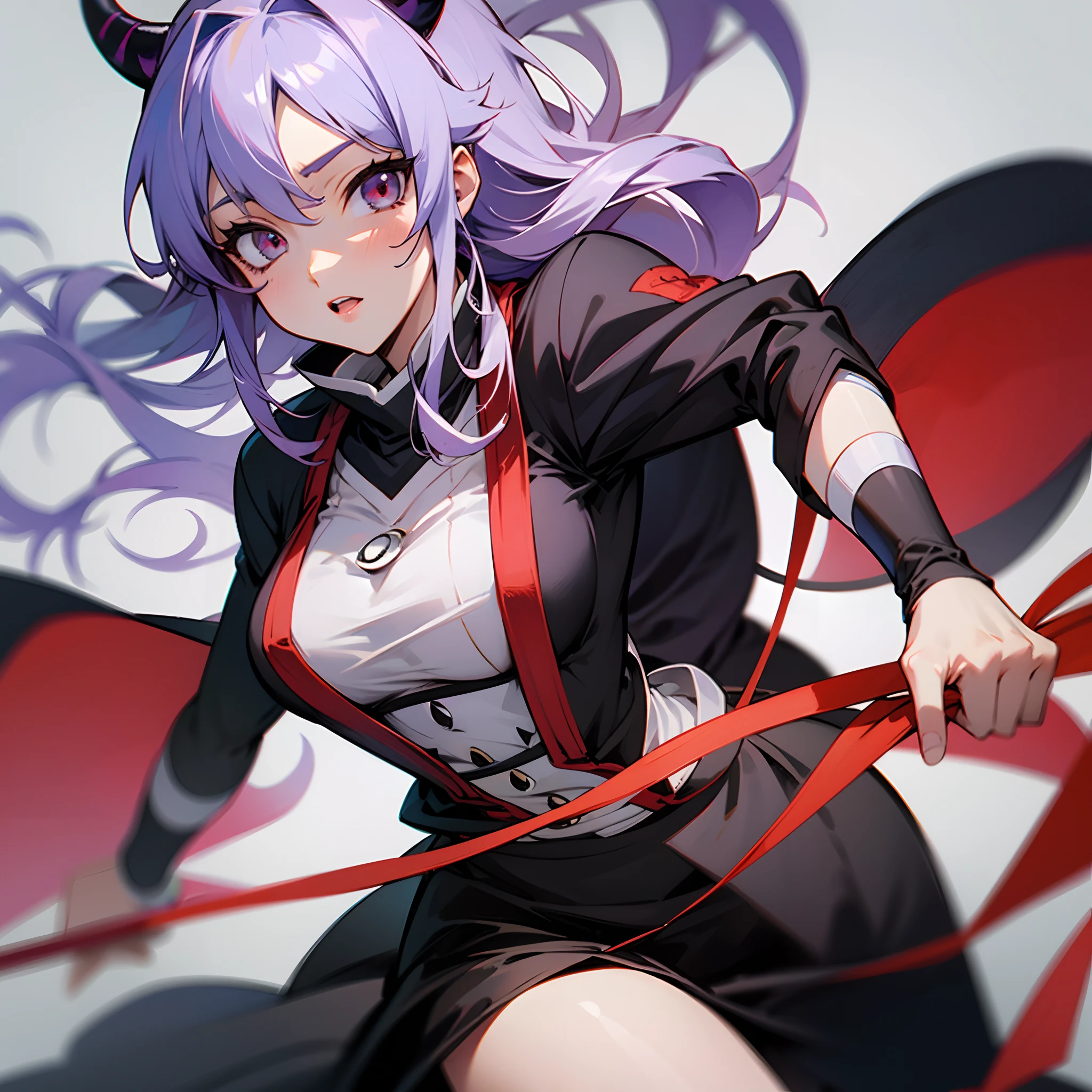 Mutsuri Kanoji de demon slayer anime realista, modelo Quartz --auto --s2