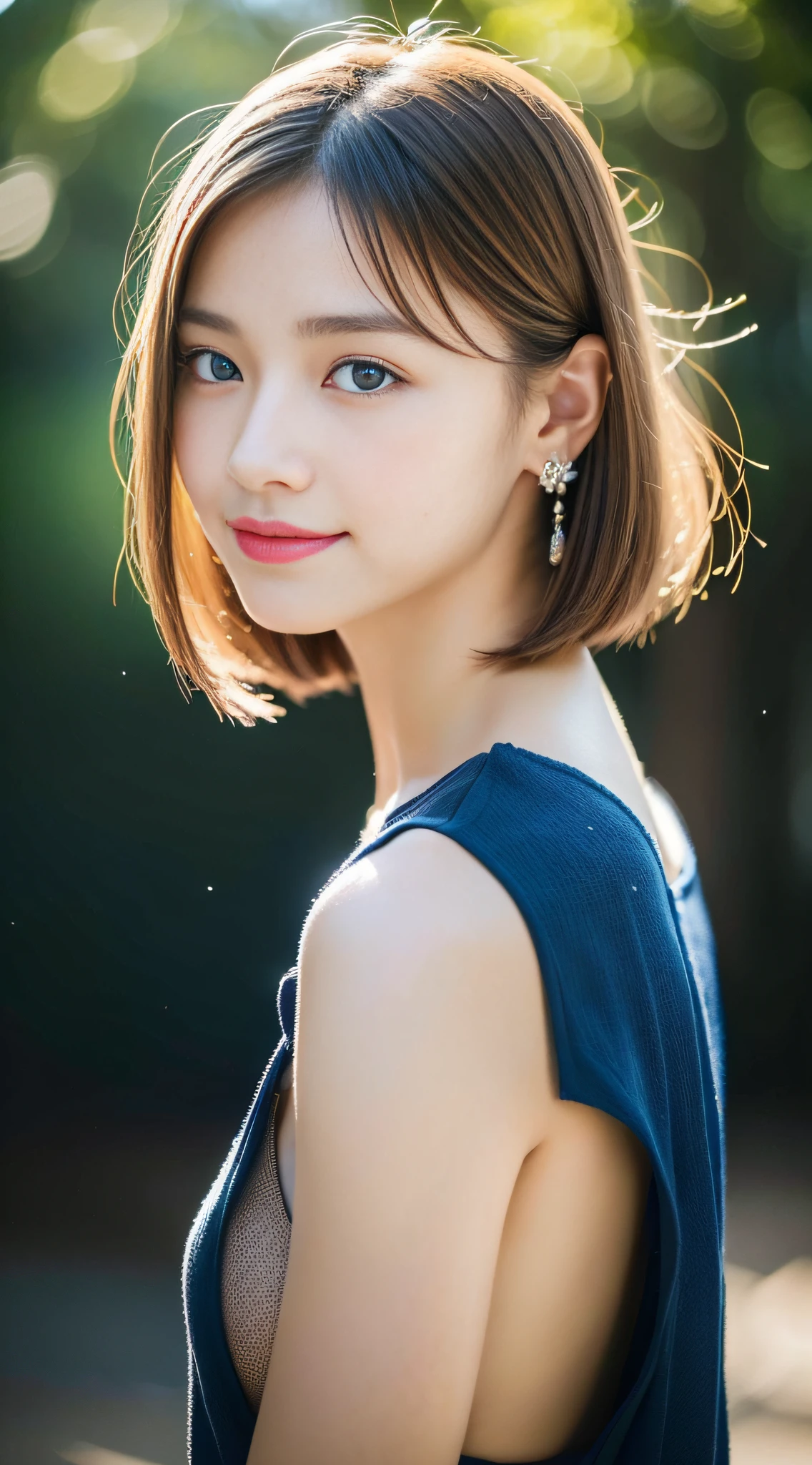 (((32K,very high res, high detailing, highly accurate,Masterpiece Girl 1))),Raw photo & realistic atmosphere,beautiful dark blue eyes,Detailed mouth,Glossy lips,Detailed eyebrows,Soft white skin that shines with every detail,,Eyes drawn in detail、Very beautiful eyes with azure eyes,Detailed lips、Very beautiful face,Very well-formed face、Lifelike face,shiny beautiful lips,Beautiful eyebrows,Infinite reality,Best design,(Insanely cute sober and modest Japan 18-year-old girl,,Toned body,Perfect Gal Leader Model,Beautifully shaped breasts,Very cute beautiful girl,:1.5),Best Natural Makeup,Japanese ido,Korean Idols,Young sensual idol,Moist eyes,Dark beautiful eyes,Beautiful butt,beauty legs,,camel's foot,:1.3),超A high resolution、,Natural and realistic face,Back lighting,Pure eyes are too cute,(((photorealisim,Photograph the whole body))),,Reality Live Action,(simple earrings,a necklace,Shiny nails,Outdoor Fashion,campsite,Braided blonde short hair,独奏,Lori,Smile faintly,full body Esbian:1.7),(Show full-body fashion,with light glowing15age