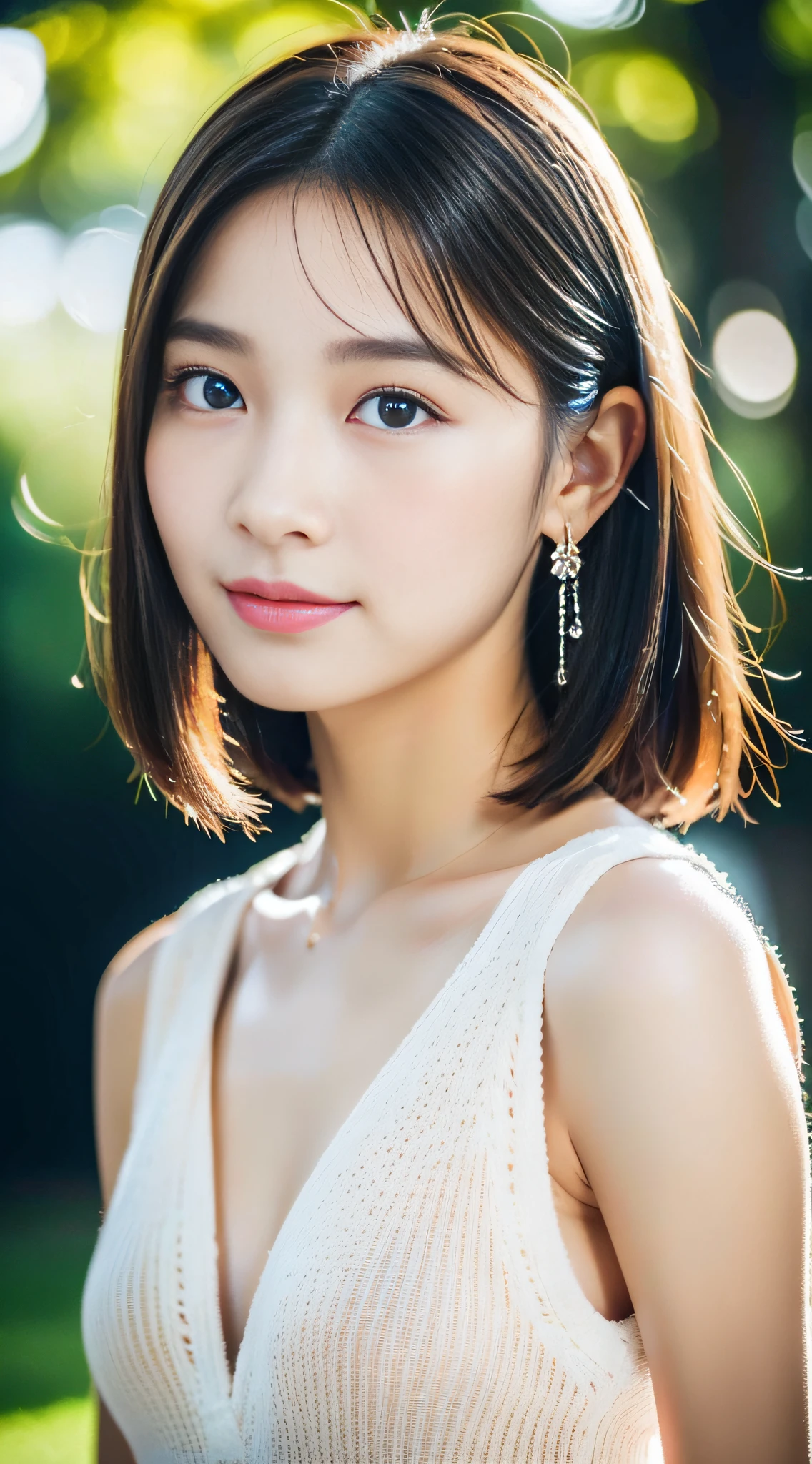(((32K,very high res, high detailing, highly accurate,Masterpiece Girl 1))),Raw photo & realistic atmosphere,beautiful dark blue eyes,Detailed mouth,Glossy lips,Detailed eyebrows,Soft white skin that shines with every detail,,Eyes drawn in detail、Very beautiful eyes with azure eyes,Detailed lips、Very beautiful face,Very well-formed face、Lifelike face,shiny beautiful lips,Beautiful eyebrows,Infinite reality,Best design,(Insanely cute sober and modest Japan 18-year-old girl,,Toned body,Perfect Gal Leader Model,Beautifully shaped breasts,Very cute beautiful girl,Little Girl:1.5),Best Natural Makeup,Japanese ido,Korean Idols,Young sensual idol,Moist eyes,Dark beautiful eyes,Beautiful butt,beauty legs,,camel's foot,:1.3),超A high resolution、,Natural and realistic face,Back lighting,Pure eyes are too cute,(((photorealisim,Photograph the whole body))),,Reality Live Action,(simple earrings,a necklace,Shiny nails,Outdoor Fashion,campsite,Braided blonde short hair,独奏,Lori,Smile faintly,full body Esbian:1.7),(Show full-body fashion,with light glowing15age