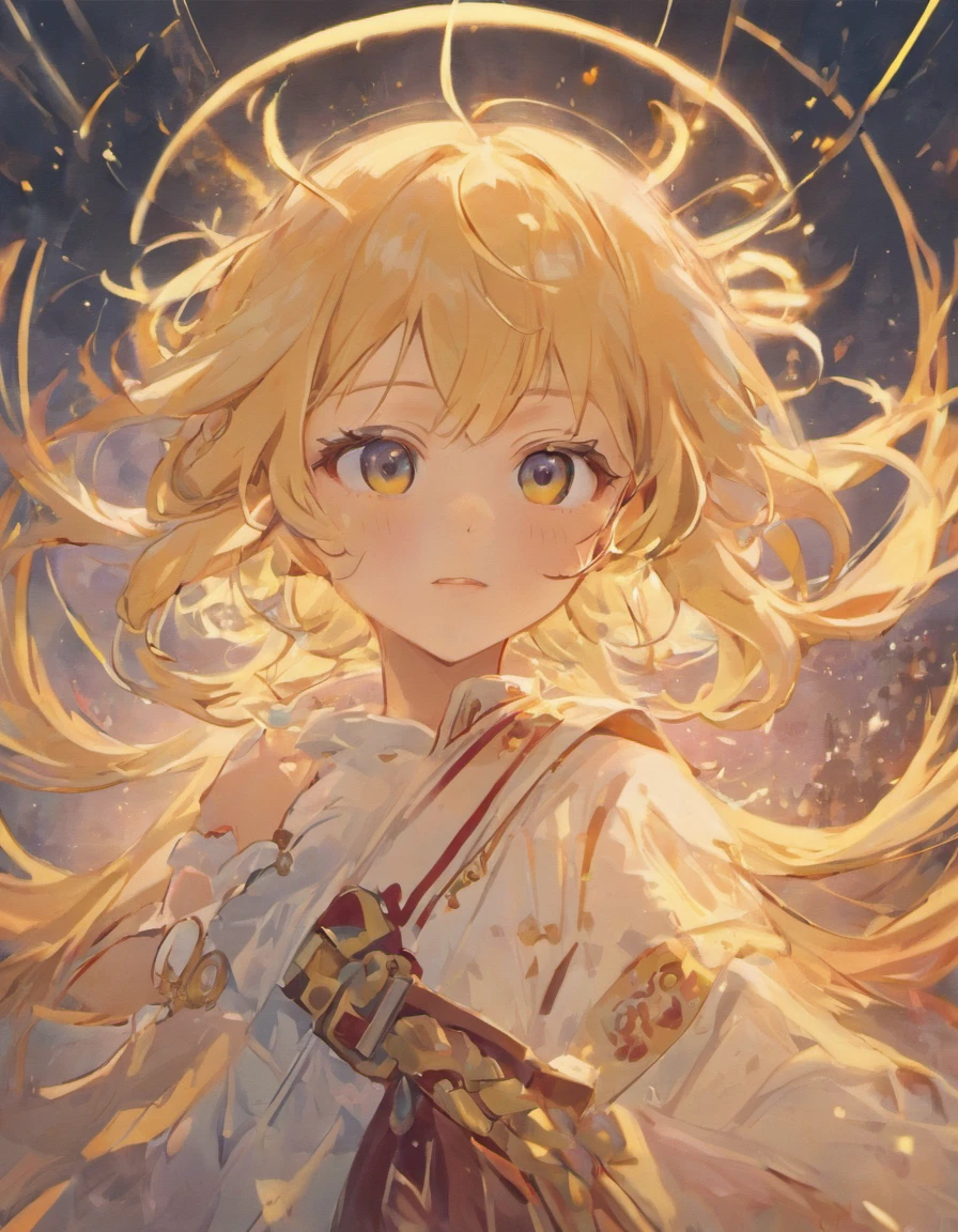 masutepiece, Best Quality, extremely delicate and beautiful girl,extremely delicate and beautiful, world masterpiece theater, Ultra-detailed, Highly detailed, Best Quality, Blonde hair, hight resolution, Extremely detailed,1girl in, Best Quality, Illustration, Looking at Viewer, Impasto, canvas, Oil Painting, Realistic, realist ,Real,