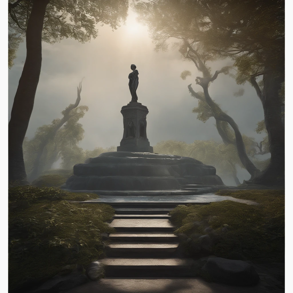 Create an art scene illustrating an alien planet with a haunting atmosphere of desolation and unease. The planet should appear barren, with a lifeless landscape that evokes a feeling of loneliness and fear. In the center of this planet, there stands a statue in the shape of a giant hand, symbolizing power or mystique.This distinctive statue becomes the focal point of the scene, surrounded by a group of captivating and without dress female figures. The women are depicted in a dynamic and intense manner, attempting to ascend the statue. They form a human shrine-like structure, each struggling and competing against one another to reach the top.The artwork should convey a sense of tension, ambition, and perhaps a hint of desperation as the women strive to conquer this enigmatic statue, representing a mystery or undiscovered power within the alien world. The scene blends elements of beauty, intrigue, and an undercurrent of danger."Feel free to use this improved prompt when working with the image creator. Let me know if there's anything else I can assist you with!