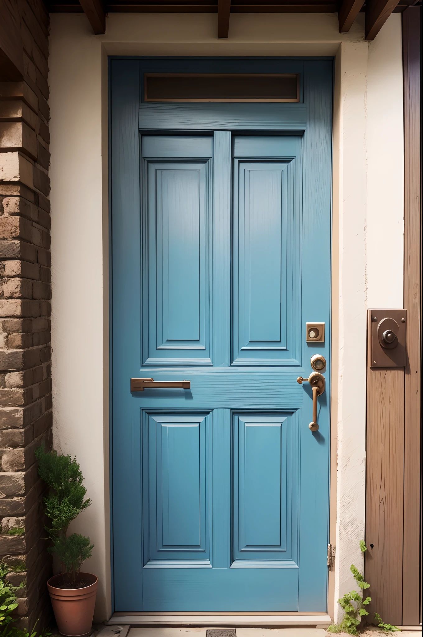 wooden door loosing its paint