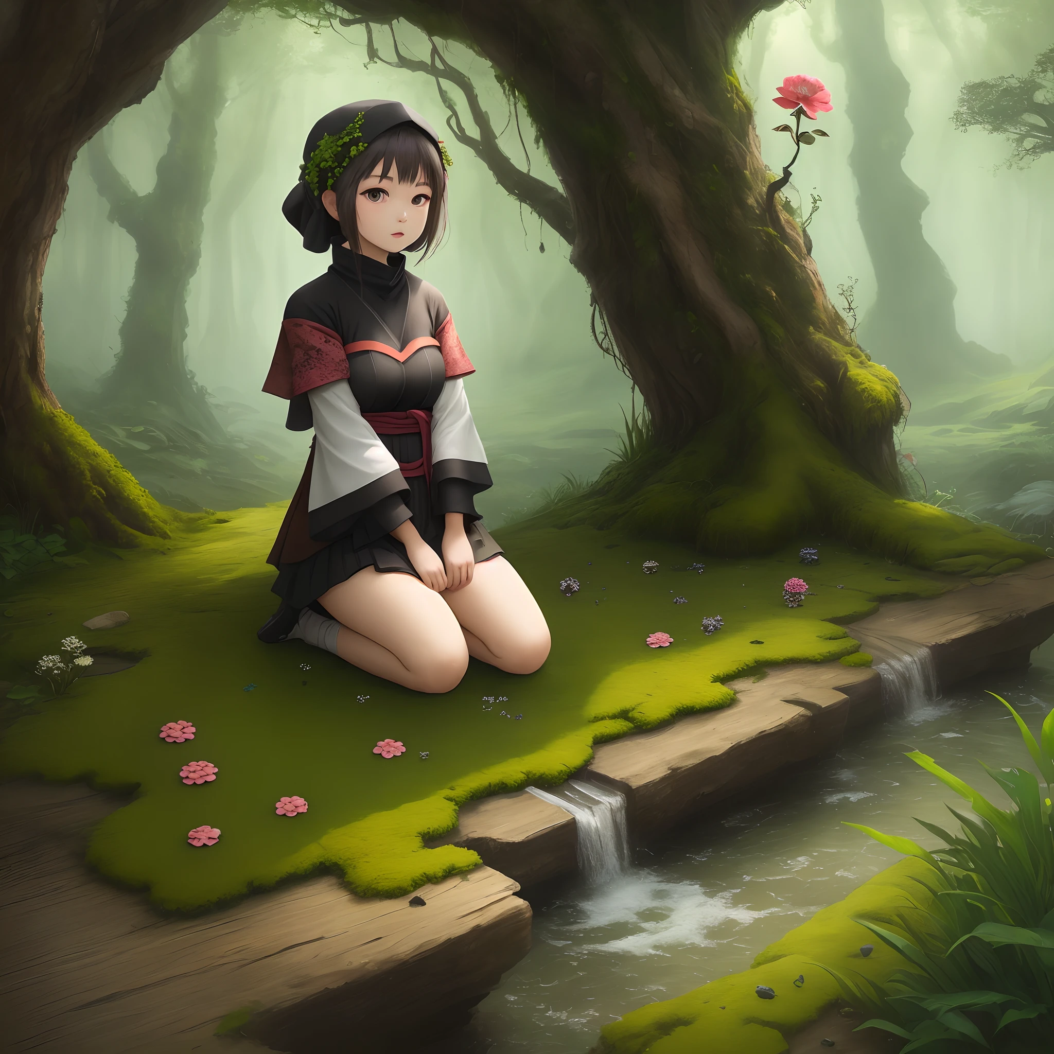 Kata kunci: 1Girl,Moss attire,plant:1.4, flower:1:4
Checkpoint: DarkSushi2.5D