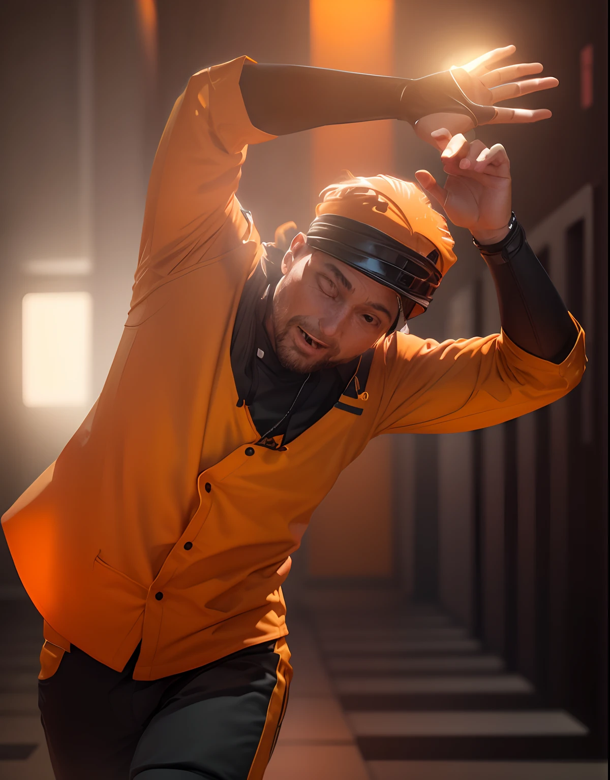Orange till begraund