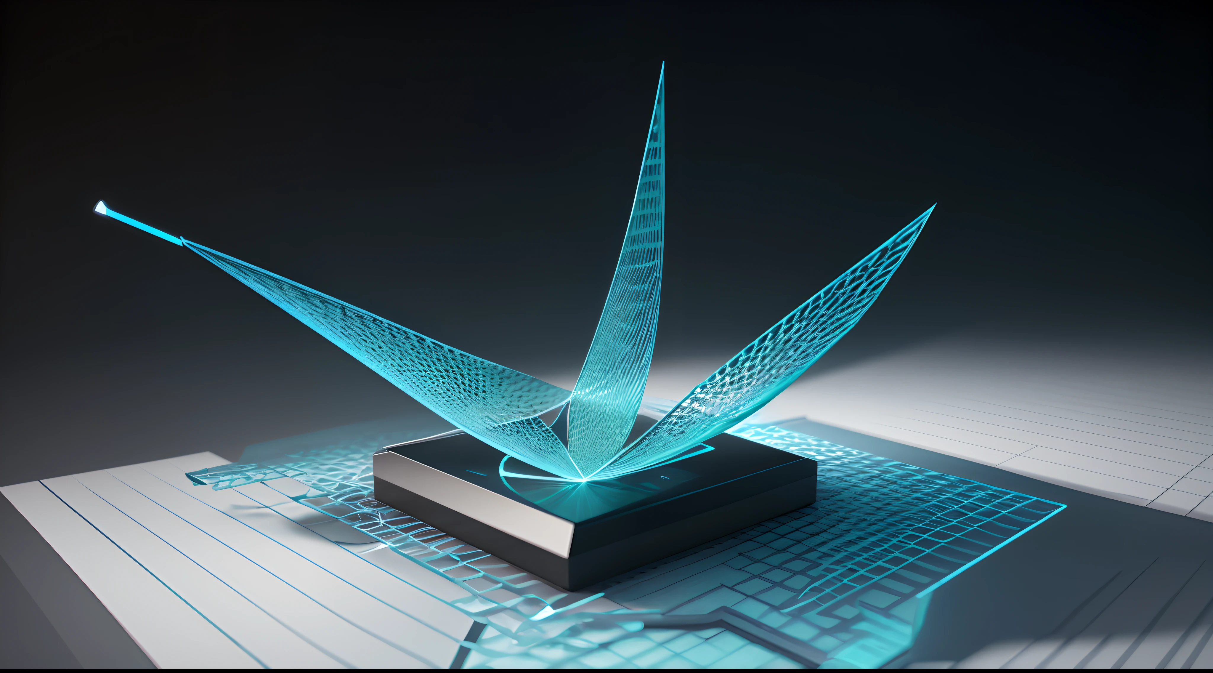 Engaging 3D visualization featuring stunning graphs、glinting