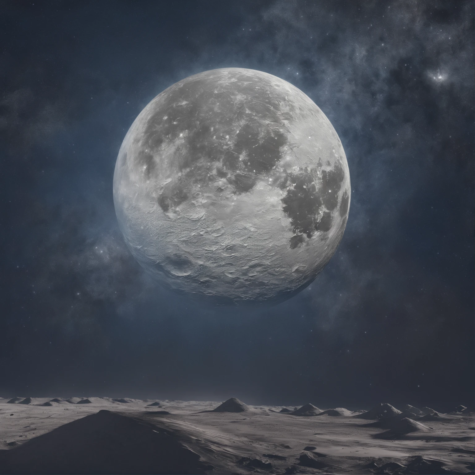 Master Parts、Superior Quality、superior image quality、The 8k quality、Beautiful pictures of the starry sky、magnifica、Arched Milky Way:1.25、Alafed view of Earth from the lunar surface, Lunar surface, space photo, on the moon, moon background, moon background, on the moon, Lunar soil, space photo, moonscape, Focus on the Moon, On Moon, Numerous craters:1.9, Huge Earth in the Sky