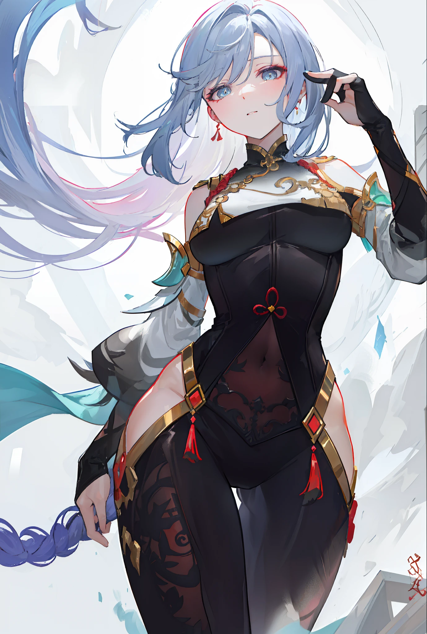 beautiful (zxzxberna), intricate colorful hair with , sunlight, beautiful lighting, vibrant lighting, intricate, highly detailed, elegant, smooth, by Ruan Jia and Artgerm and Anton Fadeev,