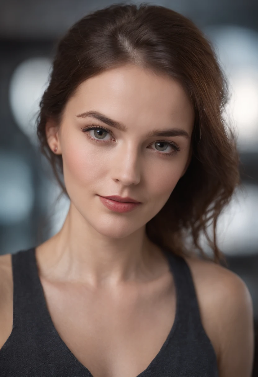 Cinematographic portrait, ((Gros plan moyen)), face au public, (Reality :1.3), A woman looking into the camera, Pilote professionnel, Costume de pilote, Details of beautiful faces, Action plans, Airport Context, Ambiance joyeuse, daytime, photo realist, CG, art station
