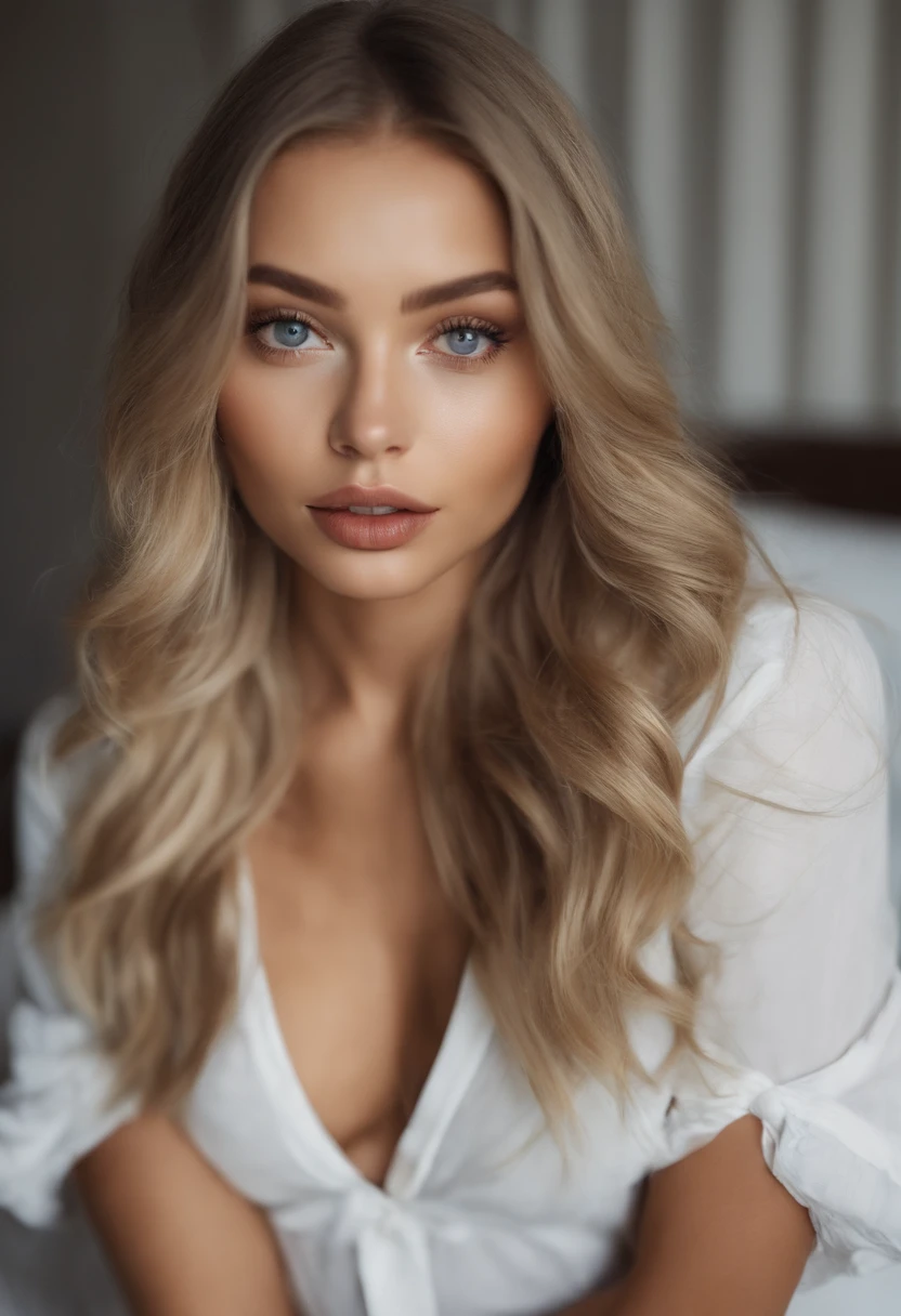 femme completement nue  fille sexy aux yeux bleus, Portrait Sophie Mudd, Portrait de Corinna Kopf, cheveux blonds et grands yeux, selfie of a young woman,  dans la chambre,  maquillage, maquillage naturel, Look directly into the camera, maquillage, Superbe photo du corps entier, dans la chambre, Fission, en culotte montrant ses grosses fesses a son copain