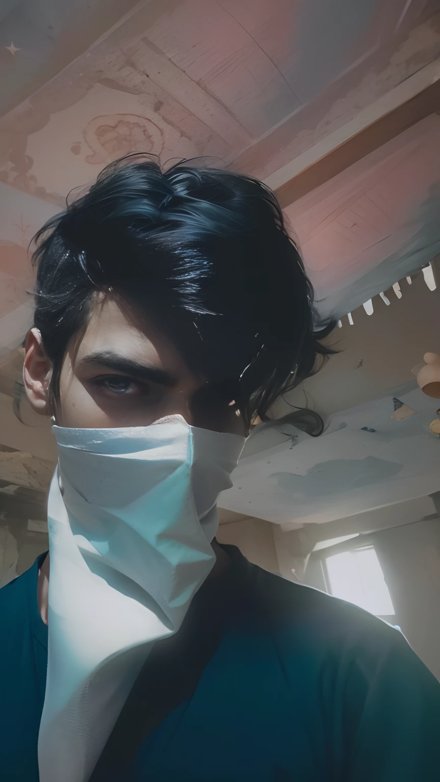 Change this photo in au avtar and cute face and light braground