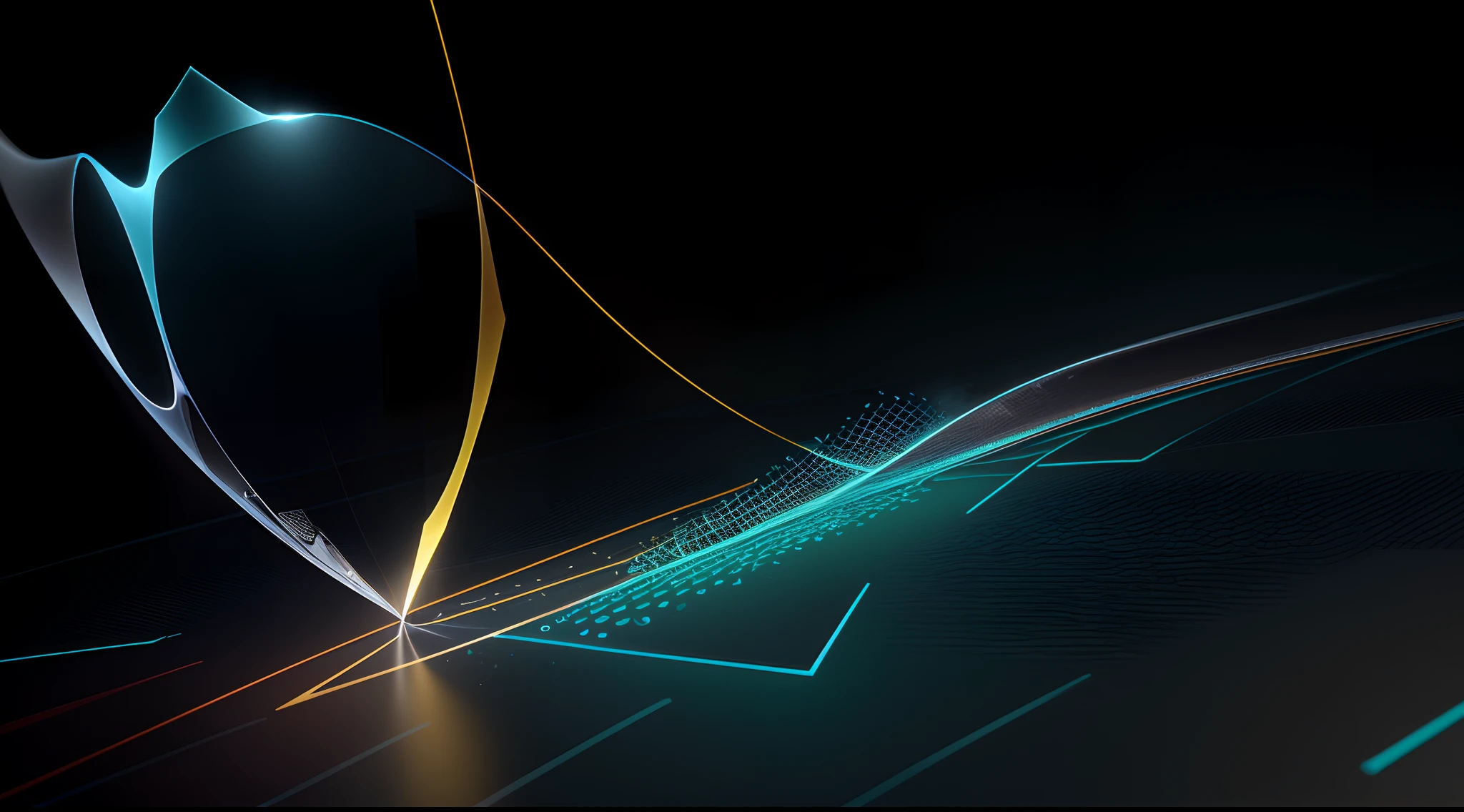 Engaging 3D visualization featuring stunning graphs、glinting