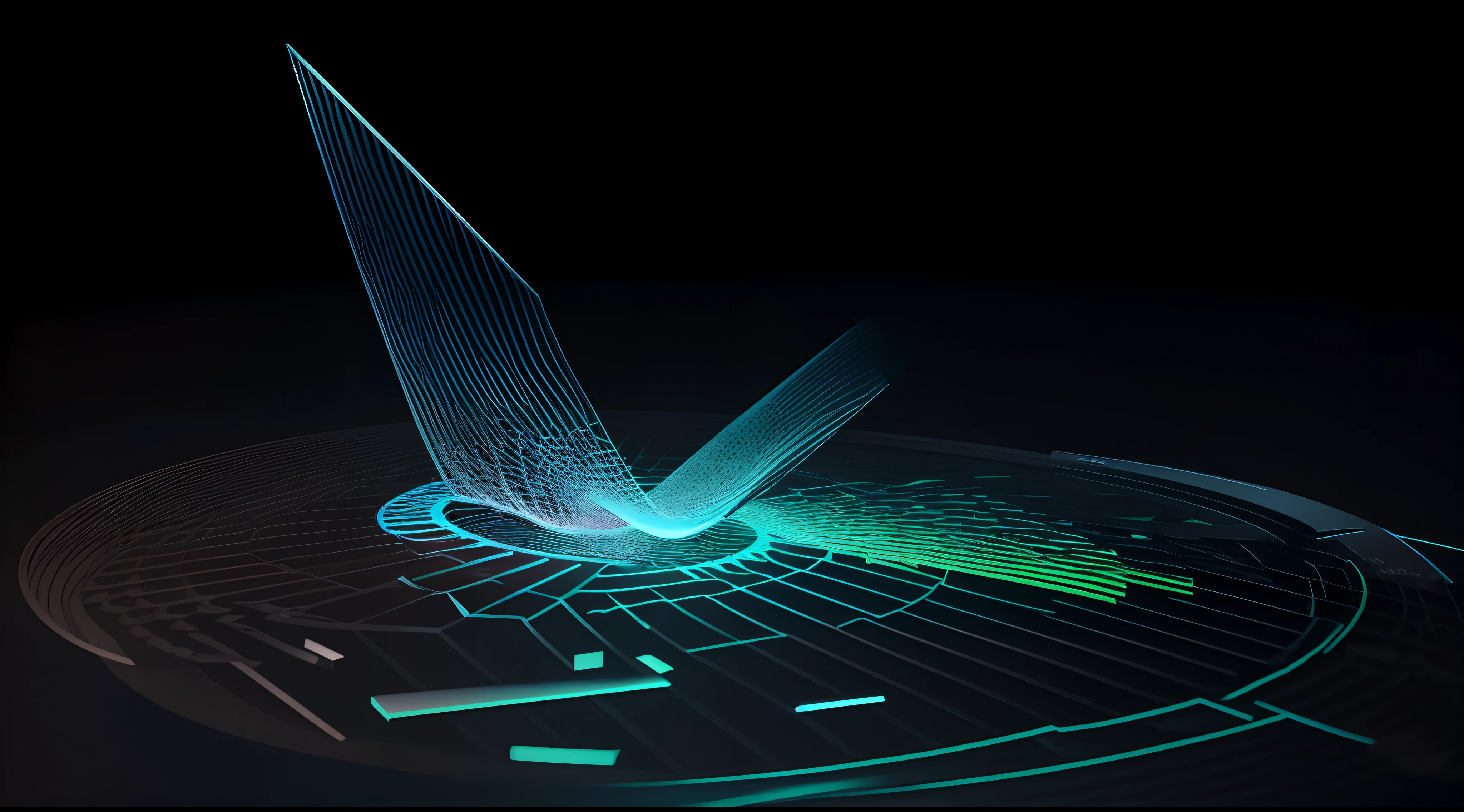 Engaging 3D visualization featuring stunning graphs、glinting