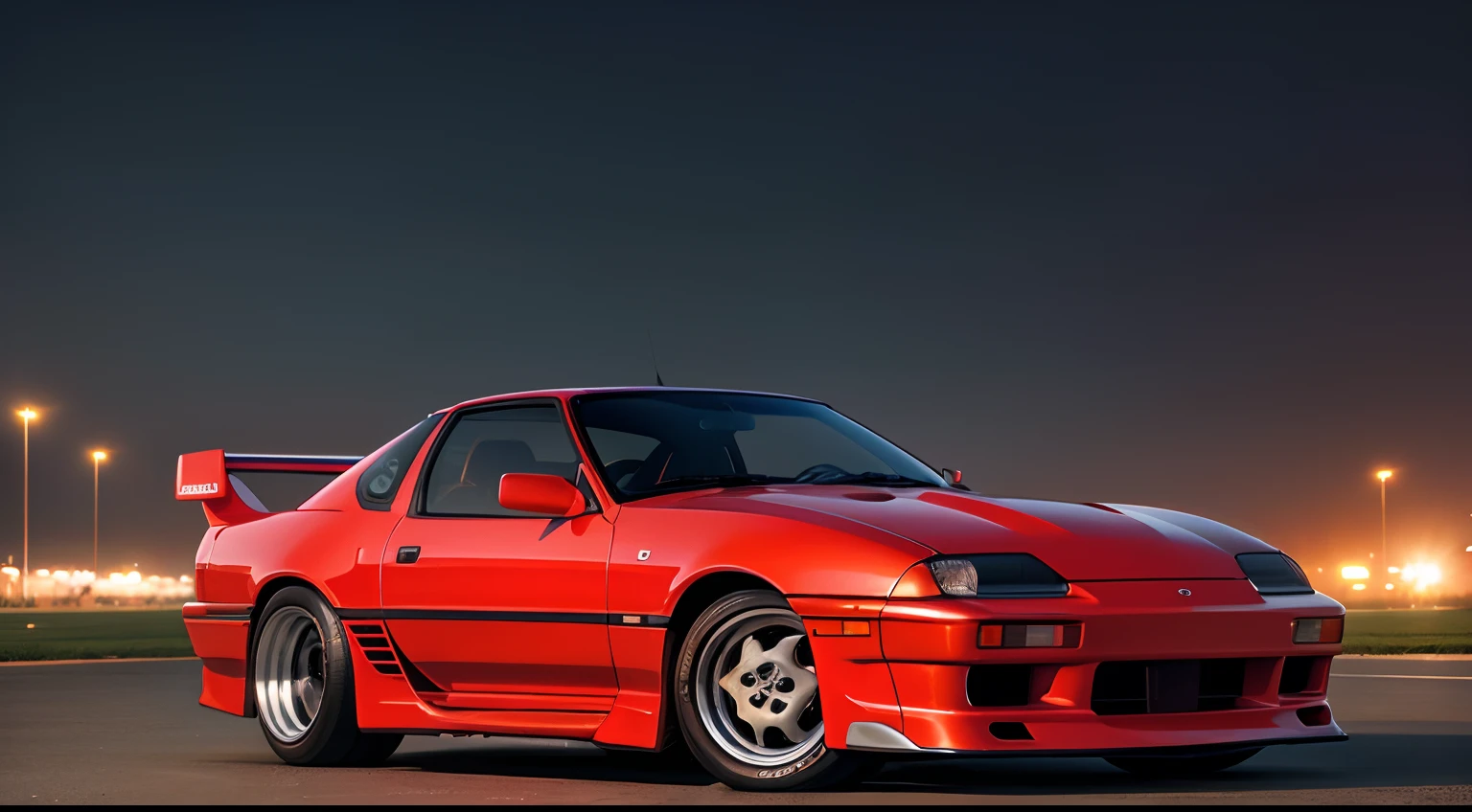 1990, toyota, supra, landscape wallpaper, night, high res, ultrasharp, 8K, masterpiece