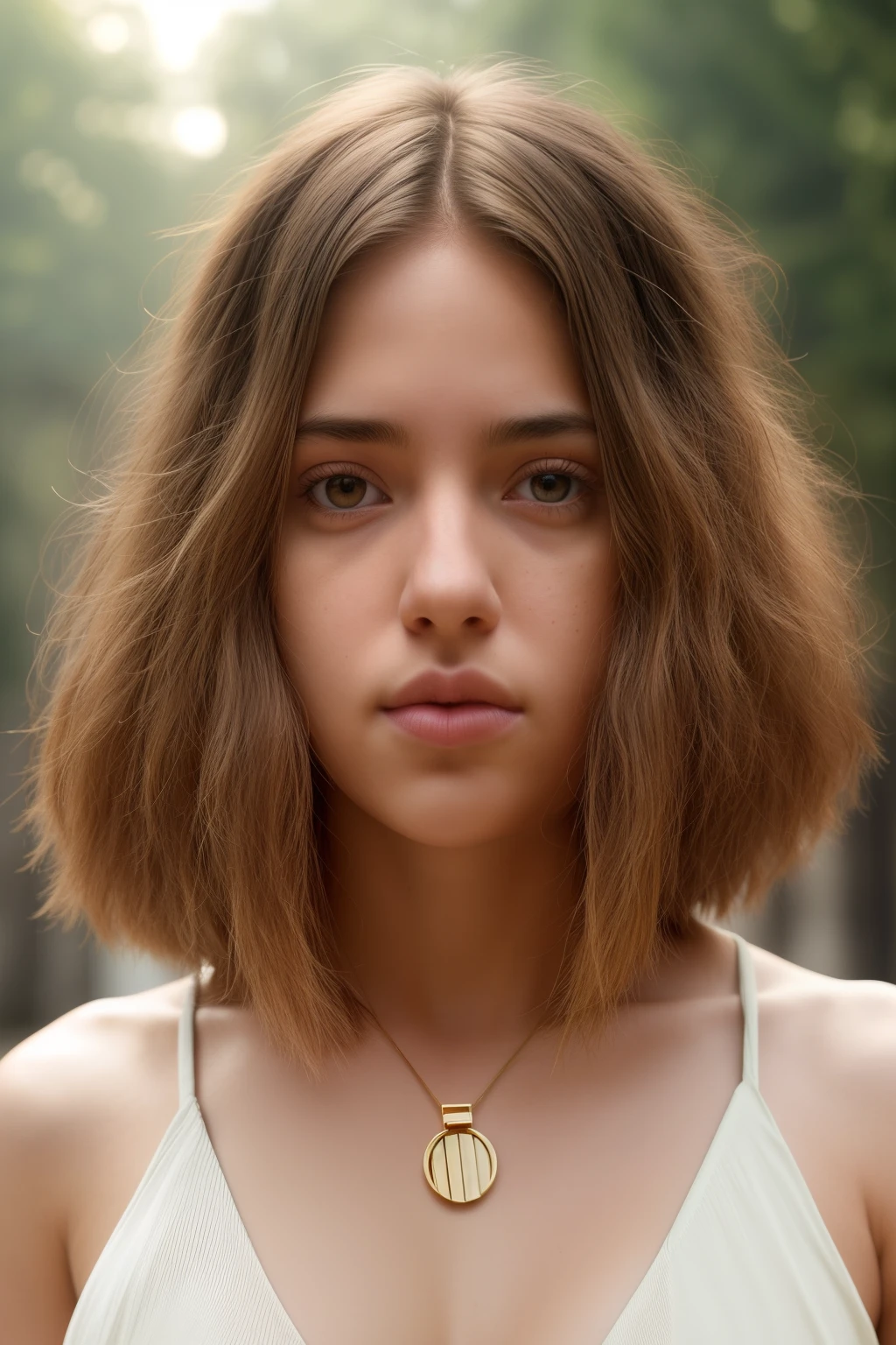 Natural photography of a beautiful girl, porter un crop top ample, se pencher, cheveux longs et fluides, Grand buste, locks eyes in the camera, eyes symmetrical, symmetrical face, photoreallistic, photographie, Path layout, specular lighting, Volumetric facial light, Hair path, Ombres visibles, complexe, elaborate