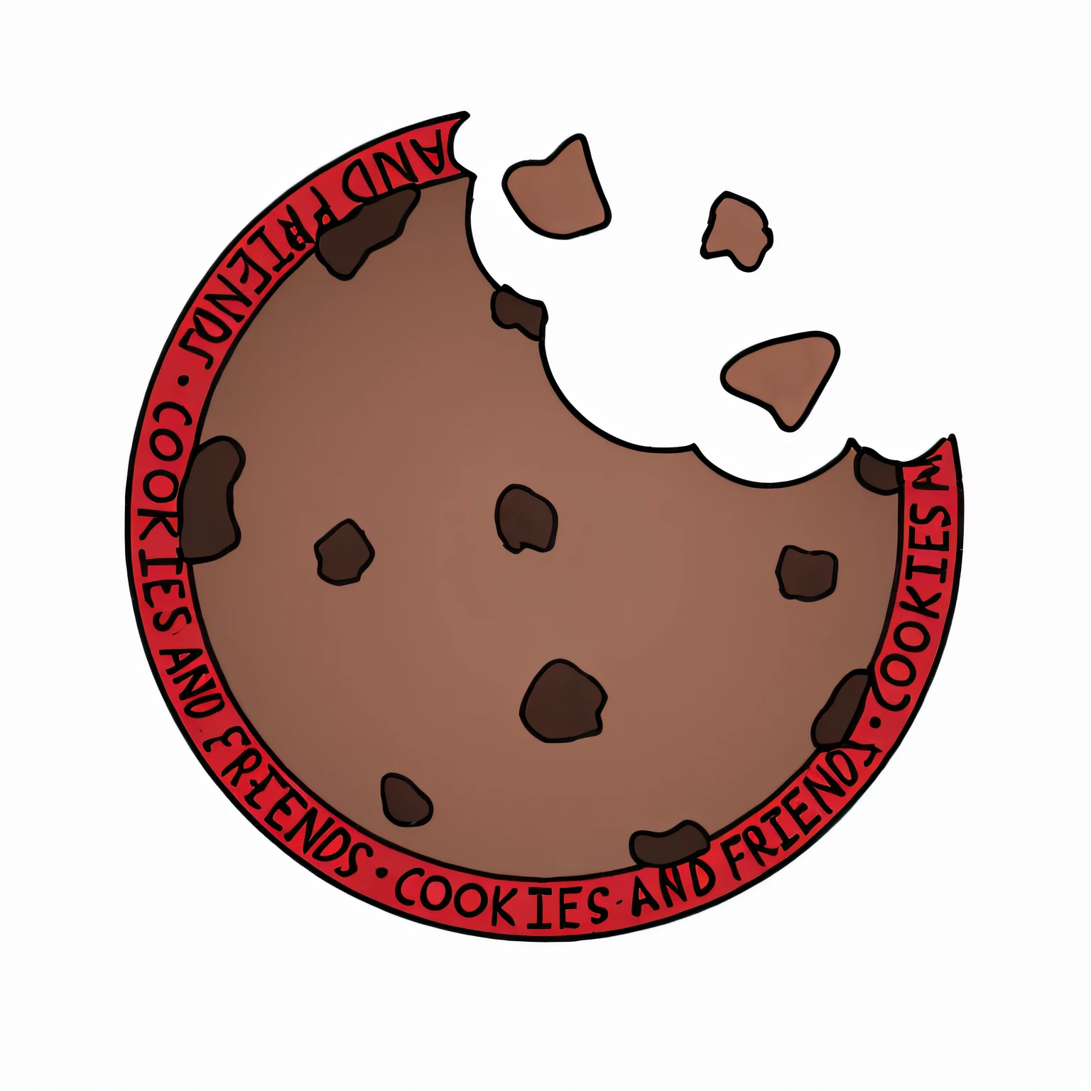 a real cookie with more original colors dark brown
