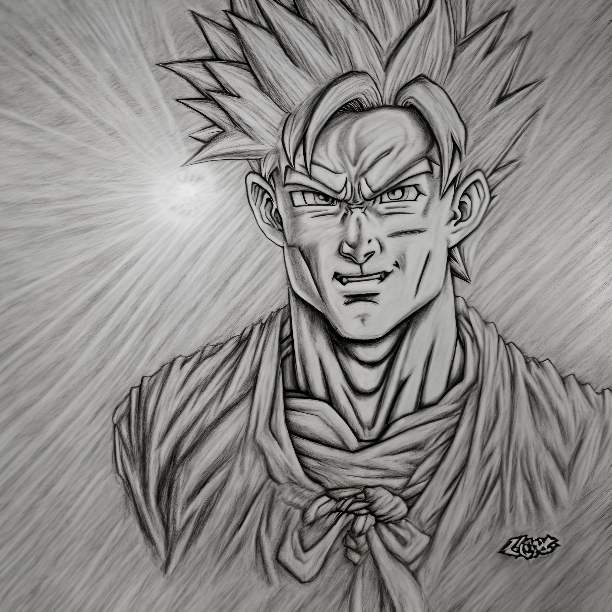 a drawing of a young gohan with a sun in his hand, jesus christ going super saiyan, human goku, son goku, character dragonball, super sayian goku, goku in real life, goku from dragon ball, super sayan, goku, dragon ball style, portrait of goku, goku from dragon ball z, goku from dragonball z