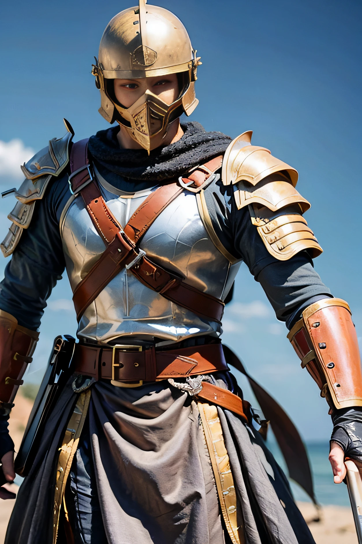 Typical costume of a Roman soldier of the time of the Roman Empire was a fundamental piece of his identity and functionality in combat. The dress of a Roman soldier consisted of several layers of solid clothing and armor. Here is a detailed description, The tunic was the inner layer of clothing, Made of wool or linen. It served as a base and was used next time on the skin. The color of the tunic usually denoted the position and rank of the soldier, with different cores used by centurions, legionnaires and others. The leather belt was used to store tunics and also carried bags to store personal items, como moedas e pequenos suprimentos. Os soldados romanos usavam armas como gladio (espada curta), pilum (spear), e uma variedade de armas defensivas, Como o Scutum (escudo retangular). As armas eram feitas principalmente de ferro e bronze, A armadura era uma parte crucial do traje romano. The lorica segmentata was an armor of steel or bronze plates that covered the soldier's chest and back. It is designed to provide protection against sword and throwing blows, while enabling the mobility needed in combat. 5. **Elmo (Galea):** while enabling the mobility needed in combat. 5. **Elmo (Galea):** while enabling the mobility needed in combat. 5. **Elmo (Galea):**