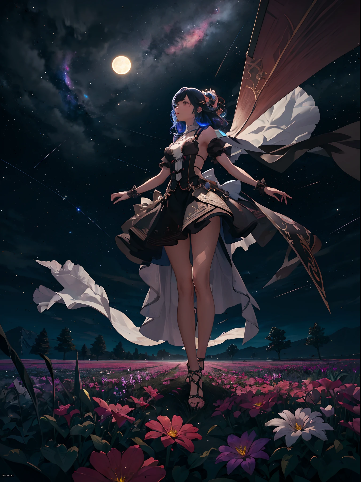 Anime girl with blue cape and black cape on her head, Anime art wallpaper 8k, anime art wallpaper 4k, anime art wallpaper 4k, Trending on ArtStation pixiv, 4k anime wallpaper, digital art on pixiv, anime wallpaper 4 k, anime wallpaper 4k, ! Dream ArtGerm, guweiz on pixiv artstation