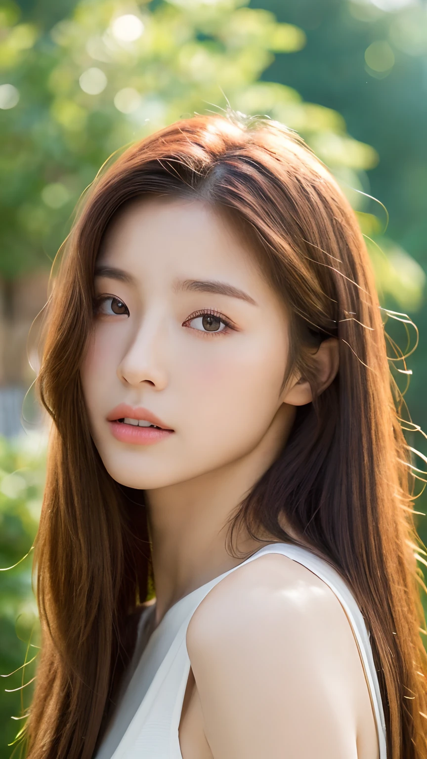 ((top quality、8k、Masterpiece:1.3))、Cute 1 woman with perfect figure:1.4、((light brown hair、medium bust:1.2))、Lying in a hammock、hammock、at the beach:1.2、Highly detailed facial and skin textures、delicate eyes、double eyelids、Arms and chest、Dress casually