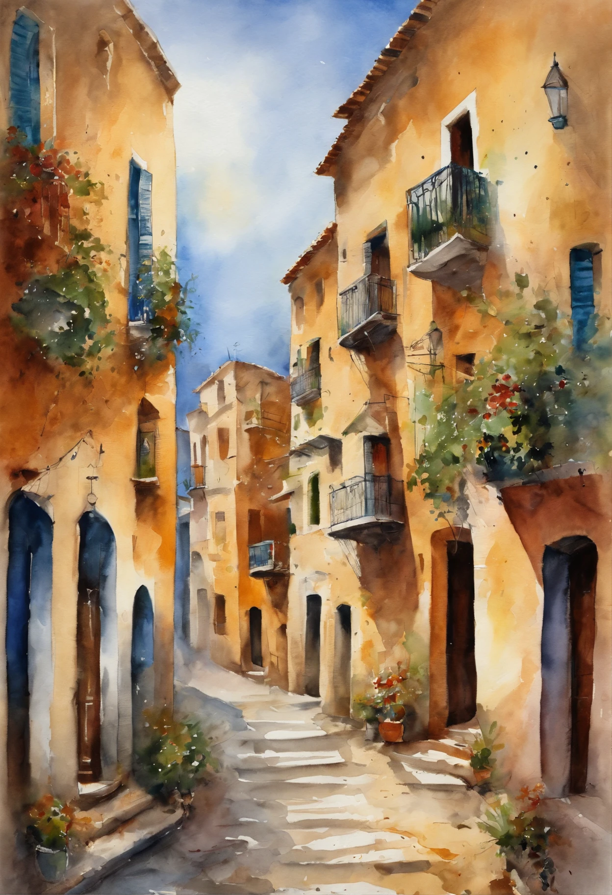 Best quality, masutepiece, A high resolution, (Realistic photos:1.4), surrealism, dream-like,fusionart,street in Algiers la blanche in the background