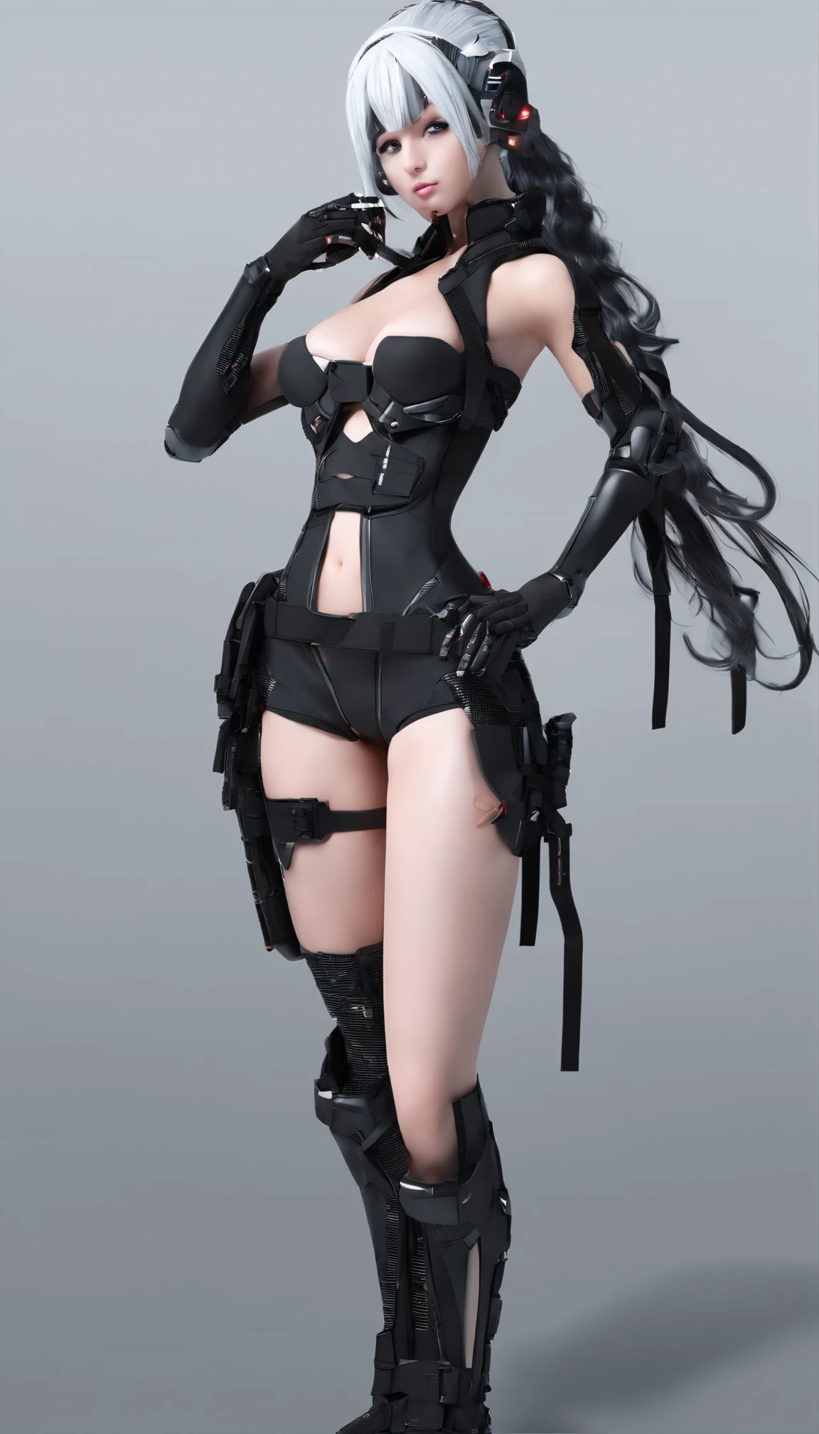 (Best Quality,Ultra-detailed,hight resolution:1.2), Realistic, der riese, Overlooking, Delicate facial features, Minimal clothing,The bikini,Brightly colored braids, Drag the floor, Huge and exaggerated breasts, Protruding abs, Incredibly long legs,It occupies two-thirds of the body, Surprisingly large and exaggerated buttocks,It has 9 long tails,Covered the sky behind them, High heels with a unique design, Tattoos, Perfect attention to detail, full body shot of