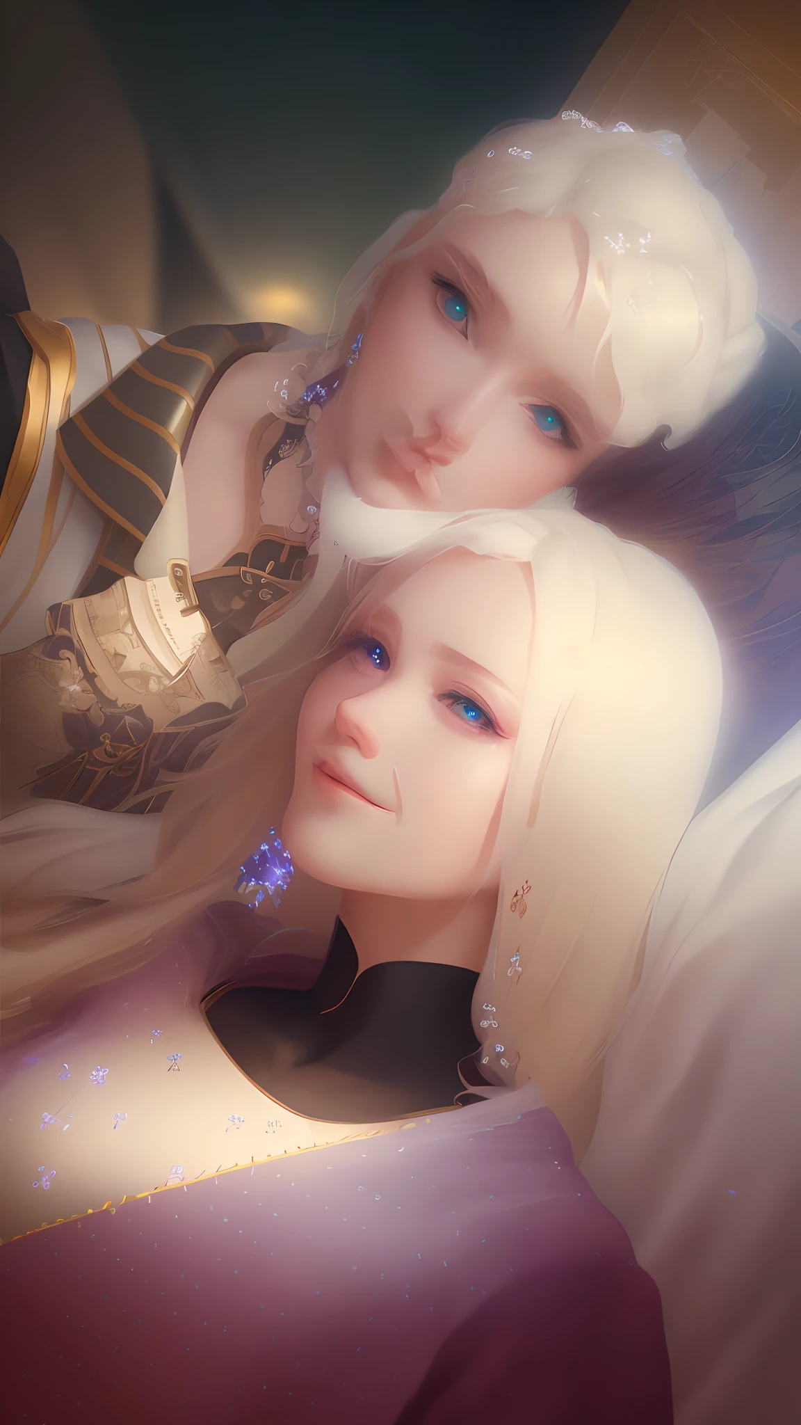 (((masterpiece))), (((best quality))), ((ultra-detailed)), (highly detailed CG illustration), ((an extremely delicate and beautiful)),cinematic light, Create a stunning anime artwork that is currently trending on ArtStation, showcasing exquisite beauty and captivating aesthetics. The art piece should be highly detailed, featuring a compelling character and a visually appealing environment.

The character in the artwork is a graceful and enchanting figure, radiating an aura of elegance. Pay close attention to intricate facial features, such as mesmerizing eyes with vibrant colors and delicate shading. The character's clothing should be designed with elaborate patterns, flowing fabrics, and rich textures, reflecting a blend of fantasy and contemporary fashion.

Place the character in a captivating environment that enhances the overall appeal of the artwork. It could be a breathtaking natural landscape, a bustling futuristic cityscape, or a mystical realm filled with magical elements. Incorporate vibrant colors, dynamic lighting, and detailed background elements to create a sense of depth and immersion.

Consider the latest trends in anime art, such as incorporating unique lighting effects, exploring creative composition techniques, or experimenting with unconventional color palettes. Take inspiration from the top artists on ArtStation and their exceptional execution of various art styles and themes.

Camera: Choose an angle that highlights the character's beauty and the immersive environment.
Lighting: Utilize atmospheric lighting techniques to create depth and mood.
Resolution: Aim for a high-resolution artwork to showcase intricate details and clarity.
Art Inspirations: Seek inspiration from the trending artists on ArtStation, exploring different styles, genres, and themes.