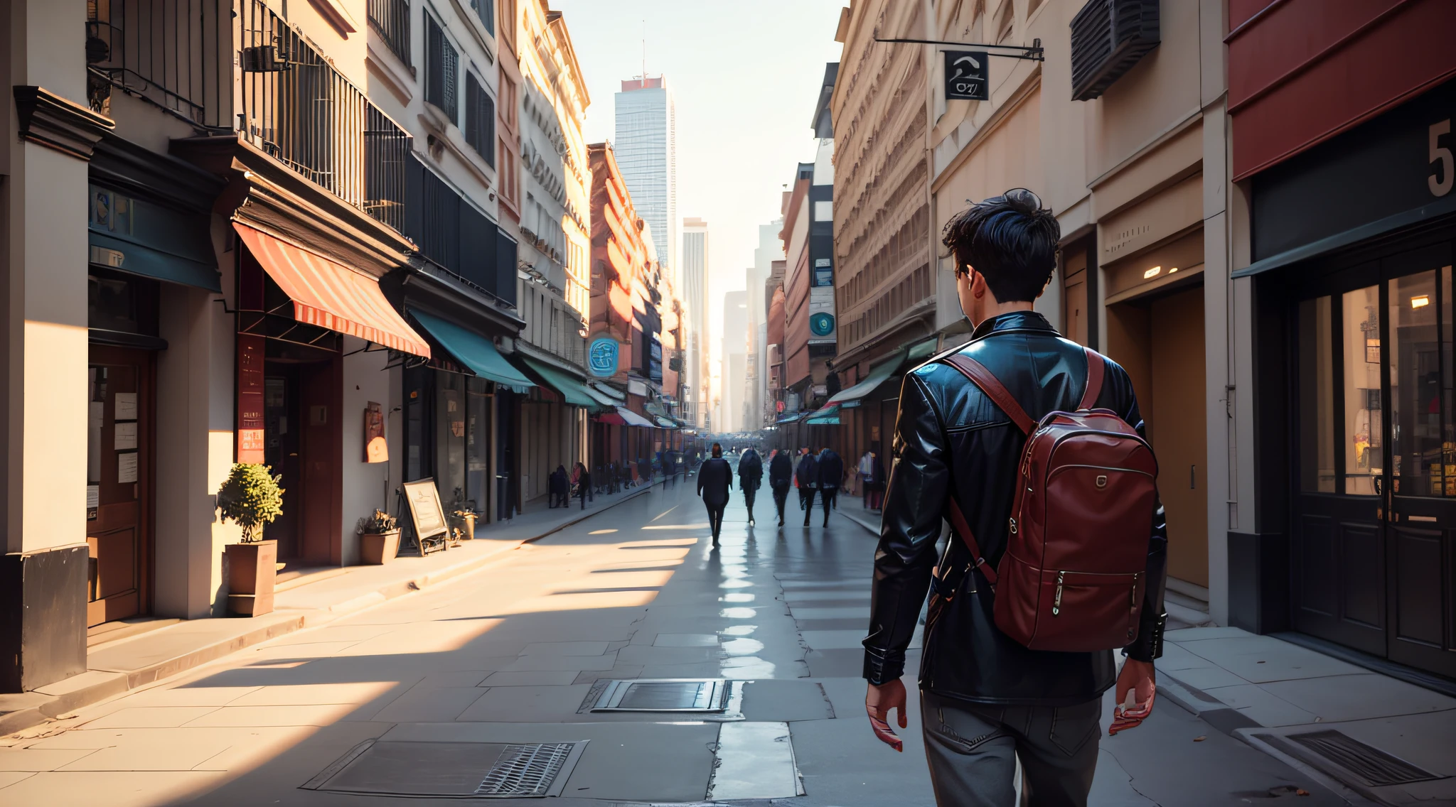 He wandered aimlessly around the city