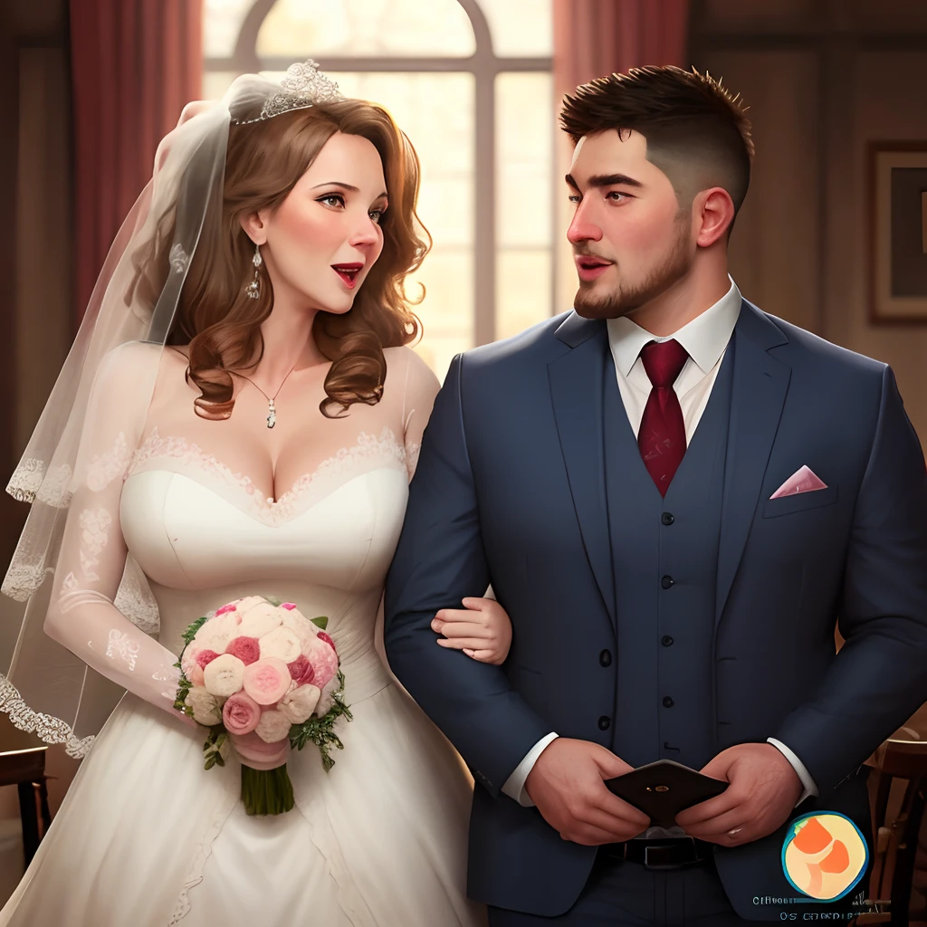 score_9, score_8_up, score_7_up, source_anime, 1boy, 1girl, mature female,(mother wedding dress)(son weddin suit) mother and son, ???, sitting side by side, kiss, on a sofa
