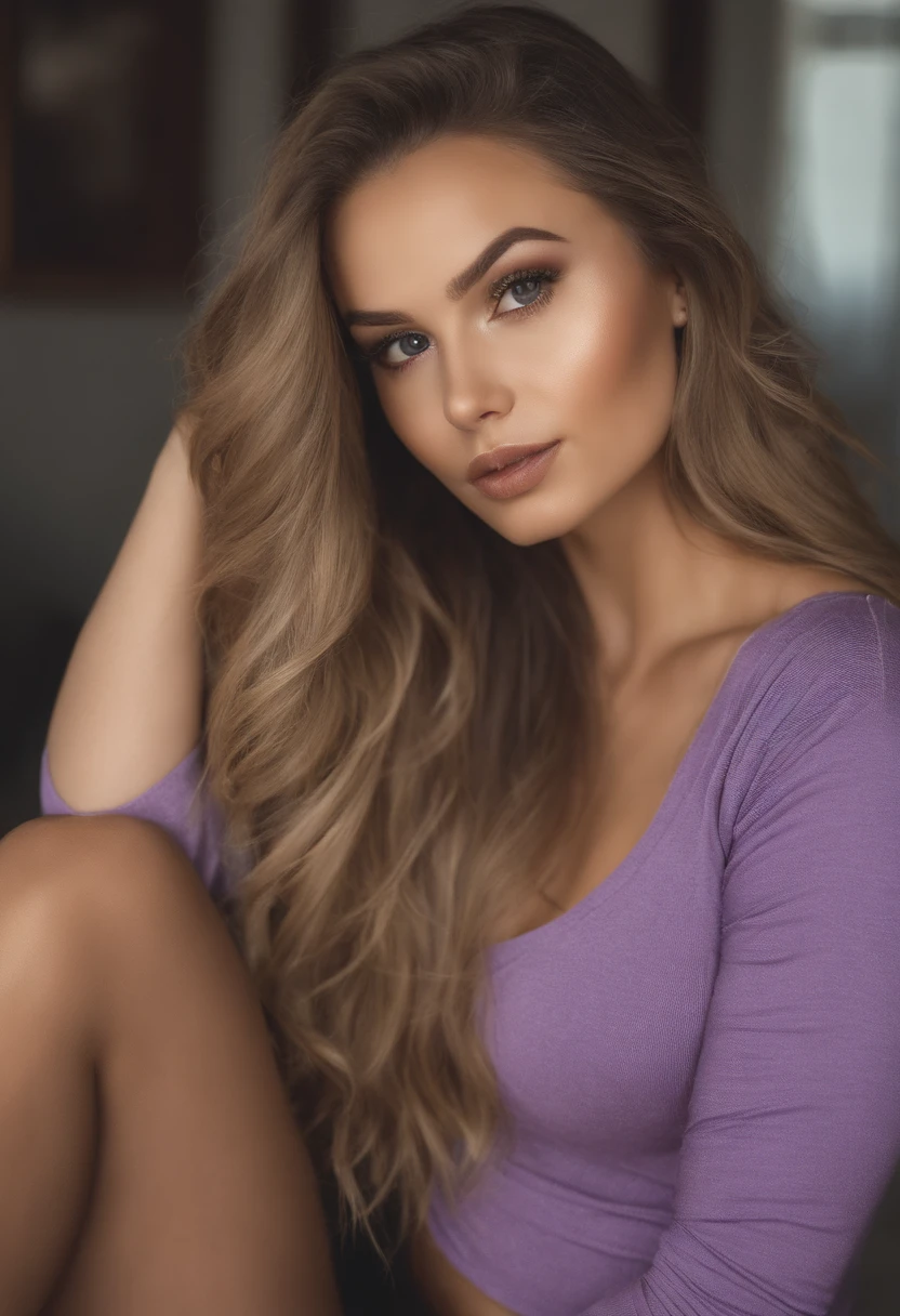 Arafed woman with matching tank top and panties, fille sexy aux yeux bruns, Portrait Sophie Mudd, cheveux blonds et grands yeux, selfie of a young woman, Les yeux dans la chambre, Violet Myers, ohne Maquillage, maquillage naturel, Look directly into the camera, Visage avec Artgram, dezentes Maquillage, Superbe photo du corps entier, dans la chambre, Fission