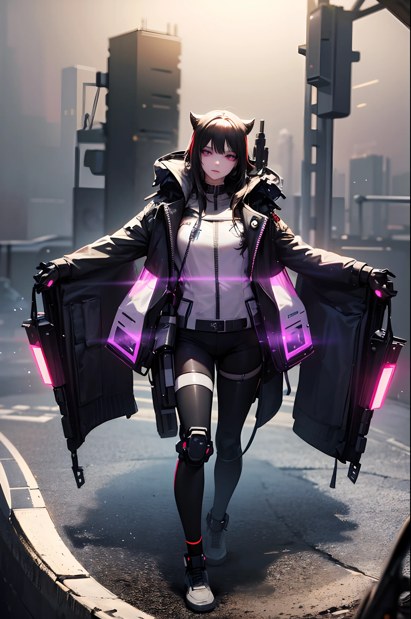 (best quality, highres:1.2), ultra-detailed, realistic, concept artist, portrait, vivid colors, studio lighting, laser lights, technology, futuristic, 3D rendering, electric glow, biomechanical, extravagant makeup, cyberpunk aesthetic, sparkling jewels, glowing tattoos, cybernetic enhancements, high-tech fashion, reflective surfaces, bionic limbs, advanced robotics, digital art, dystopian, post-apocalyptic, striking contrast, dynamic composition, immersive environment, sci-fi ambiance, colorful holograms, dark background, ethereal aura, translucent elements, neon grids, mind-blowing details, perfect symmetry, ornate accessories, glamorous diva, unconventional beauty, controlled chaos, mesmerizing gaze, alluring posture, confident presence, technological marvels, unique and enchanting.