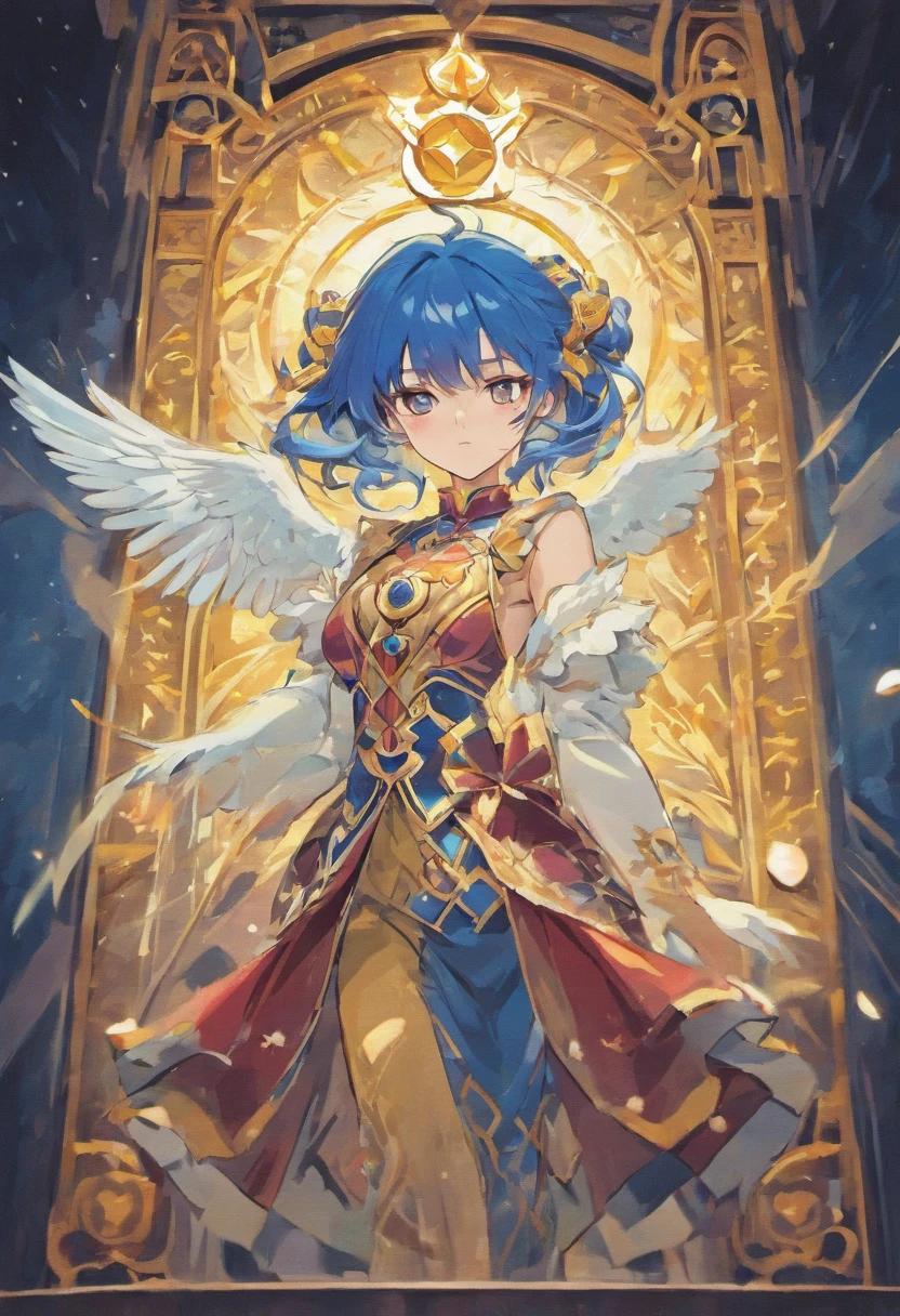 bluebird,(Tarot card style)
