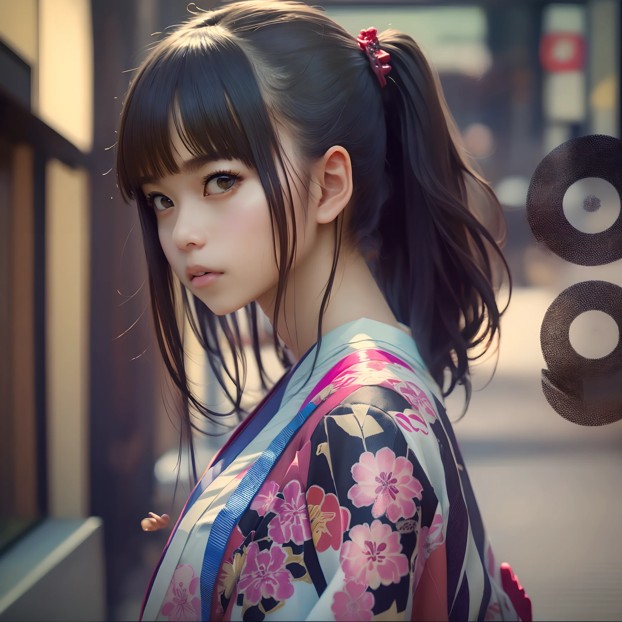 18 year old dark skinned girl, yakuza girl, harajuku background, realistic, real, masterpiece, best quality, cinematic shot of a Japanese cartel gangster with Japanese yakuza tattoos, epic lighting, Japanese art, Japanese culture, sexy --auto --s2