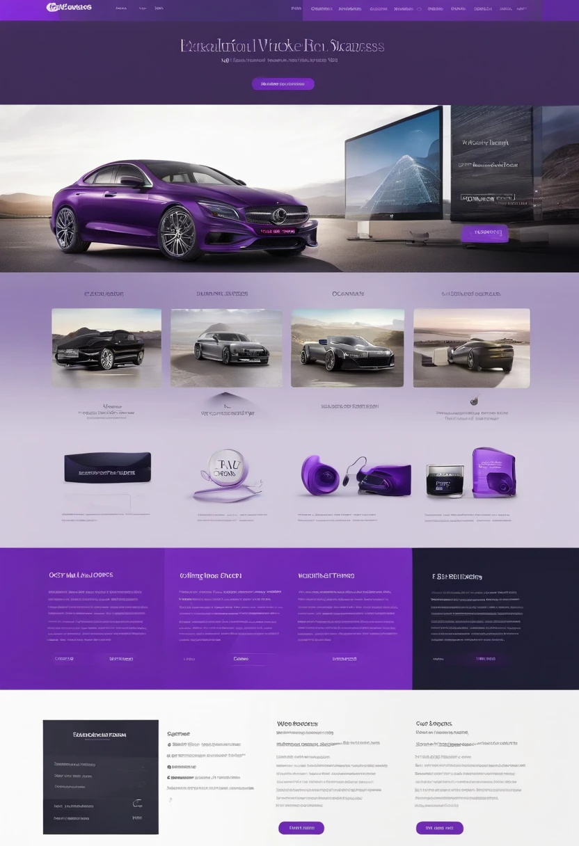 beautiful modern website like glasses market with purple design sleek design ui ux --v4 --stylize 5