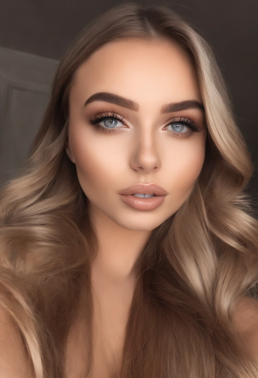 Arafed Mujer totalmente , Chica sexy con ojos azules, ultra realista, meticulosamente detallado, Retrato Sophie Mudd, cabello rubio y ojos grandes, selfie de una mujer joven, Ojos del dormitorio, Violeta Myers, sin maquillaje, Maquillaje natural, staring directly into camera, cara con artgram, maquillaje sutil, Impresionante foto de cuerpo completo arrodillado en la calle, En el dormitorio, Medium to large size bust
