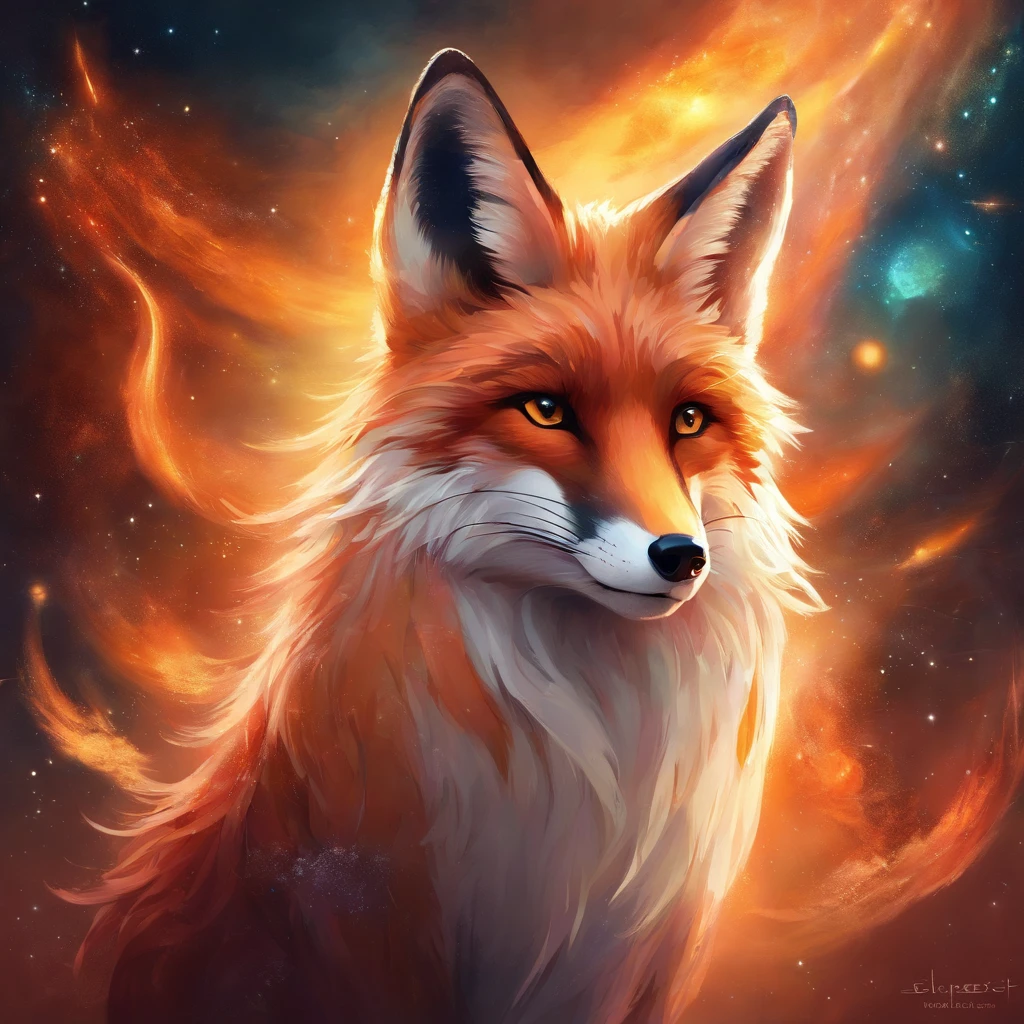 The Mysterious Fox, Looking straight into the soul, Sly look, in space, paradox, in time and space.