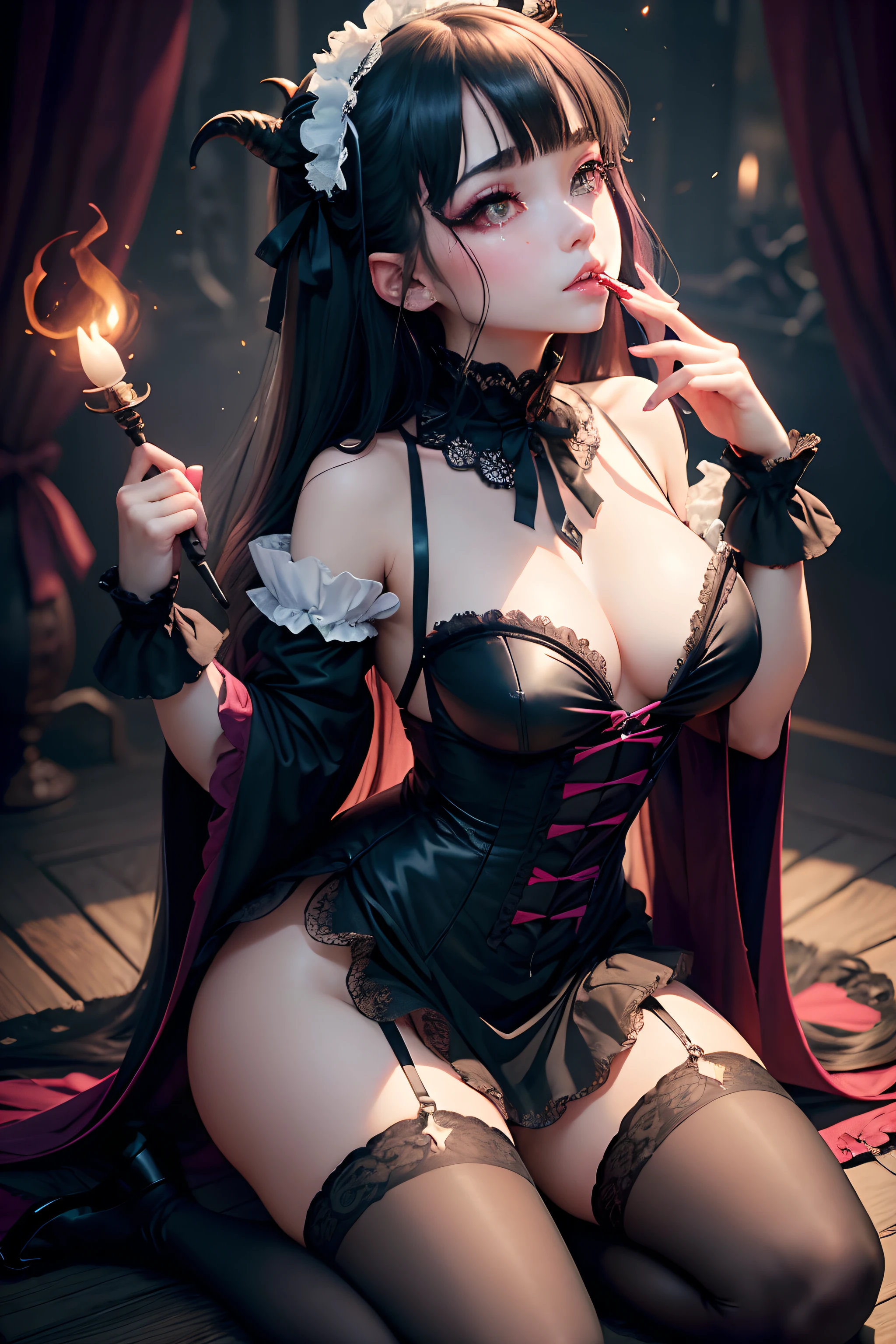 A sexy、Glamour、A slight smil、A sexy、garterbelts、knee high socks、Beautifying the world、Unhappy、Lament my night's fantasy、Beautie、Beautiful shape、wretched、ghosts、wraiths、Evil Spirit、The dragon、Beautiful、boredom、Unusual beauty、Bewitching、Fornication、Hard Dark Gothic Makeup、Maniacal、Deep night sky、horor、bell sleeves、Wizard Sleeve、twin-tail hair、Black Dark Eyeshadow、Visual Lock、slaves、crying how bright、mourn、Sad songs、Good skin luster、Lace pink、Long hair straight hair、Dark Gothic Makeup、Dark smile、An abnormal、Restless Palace、Kamimei、Pleasant look、Small Devil、Fragrant beauty、Smell、fragrant、lovely、Kiss Face、age19、carriage、Lying、seductiv、from below looking up、 plump thighs、Strong sexual pleasure、masturbation、Hands on the local area、Licking things with your mouth、Cheeks in the mouth、A look of shame、open your legs a little、maid clothes、Dark Gothic、Longer dress、Gothic ta
