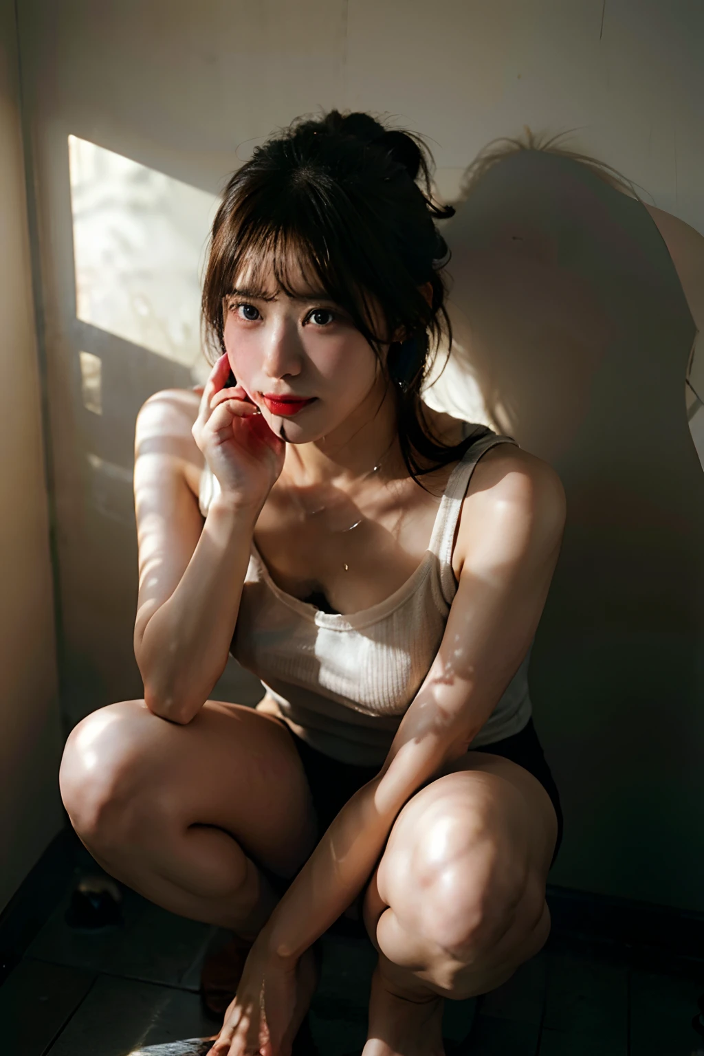 a girl, female masturbation, japanese women, creampie, (((eel juice))), squat, Dirty toilets, (((drooling))), (((spread ))), kupaa, (((extremely detailed ))), cumdump, black hair, mature, 40 yo, sex toy, , breast grab, (big ), excessive cum, cum on face, cum on legs, cum on (extremely detailed CG unity 8k photo) (masterpiece), (best quality), (ultra-detailed), (best shadow), (photorealistic:1.4), real human skin, lens flare, shade, backlighting, depth of field, soft lighting, hard focus, film grain, in room, 40 yo, plump,