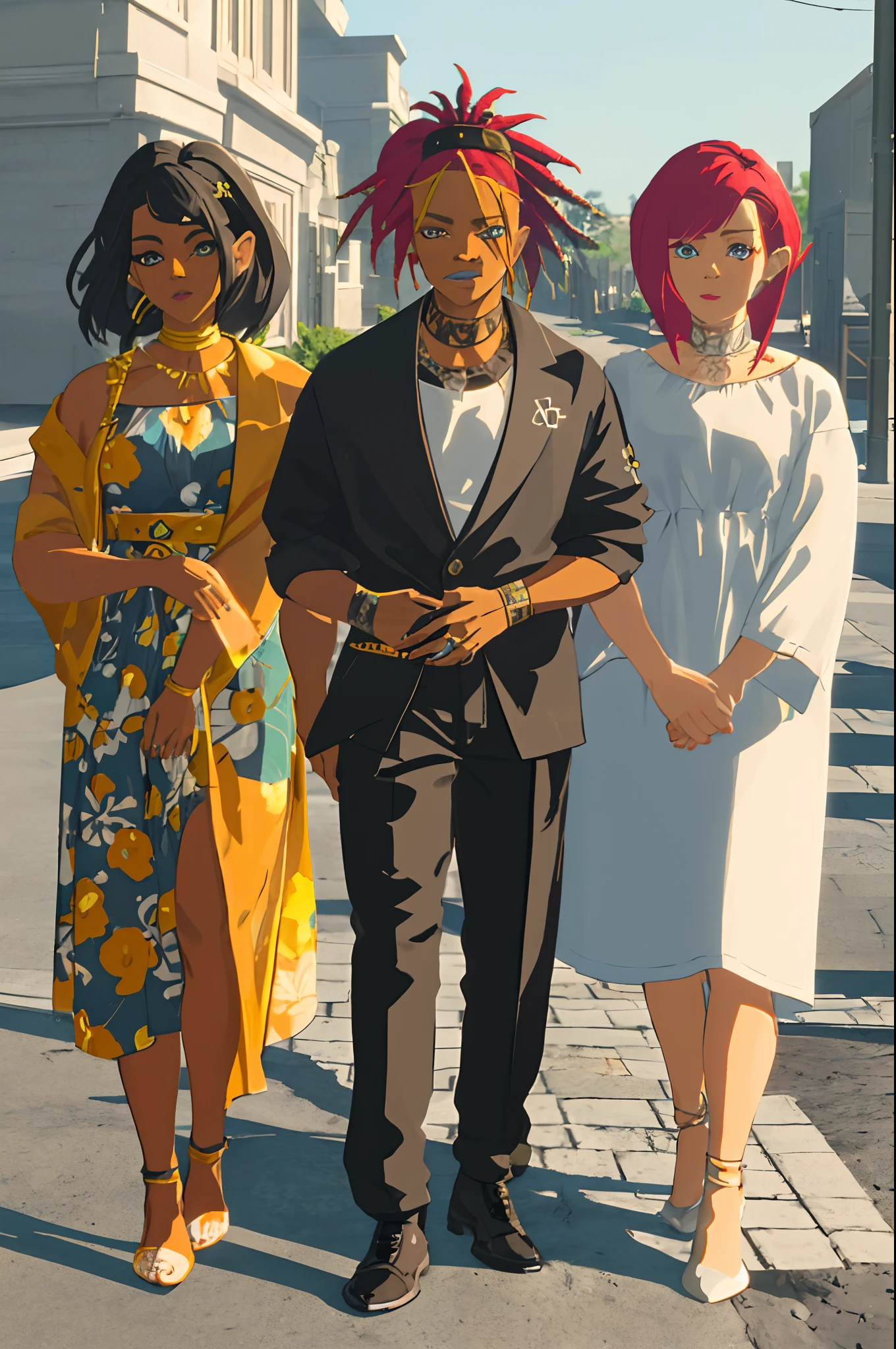 family photo of females family, with xxxtentacion juice wrld full hairstyle incrsdealwithit
